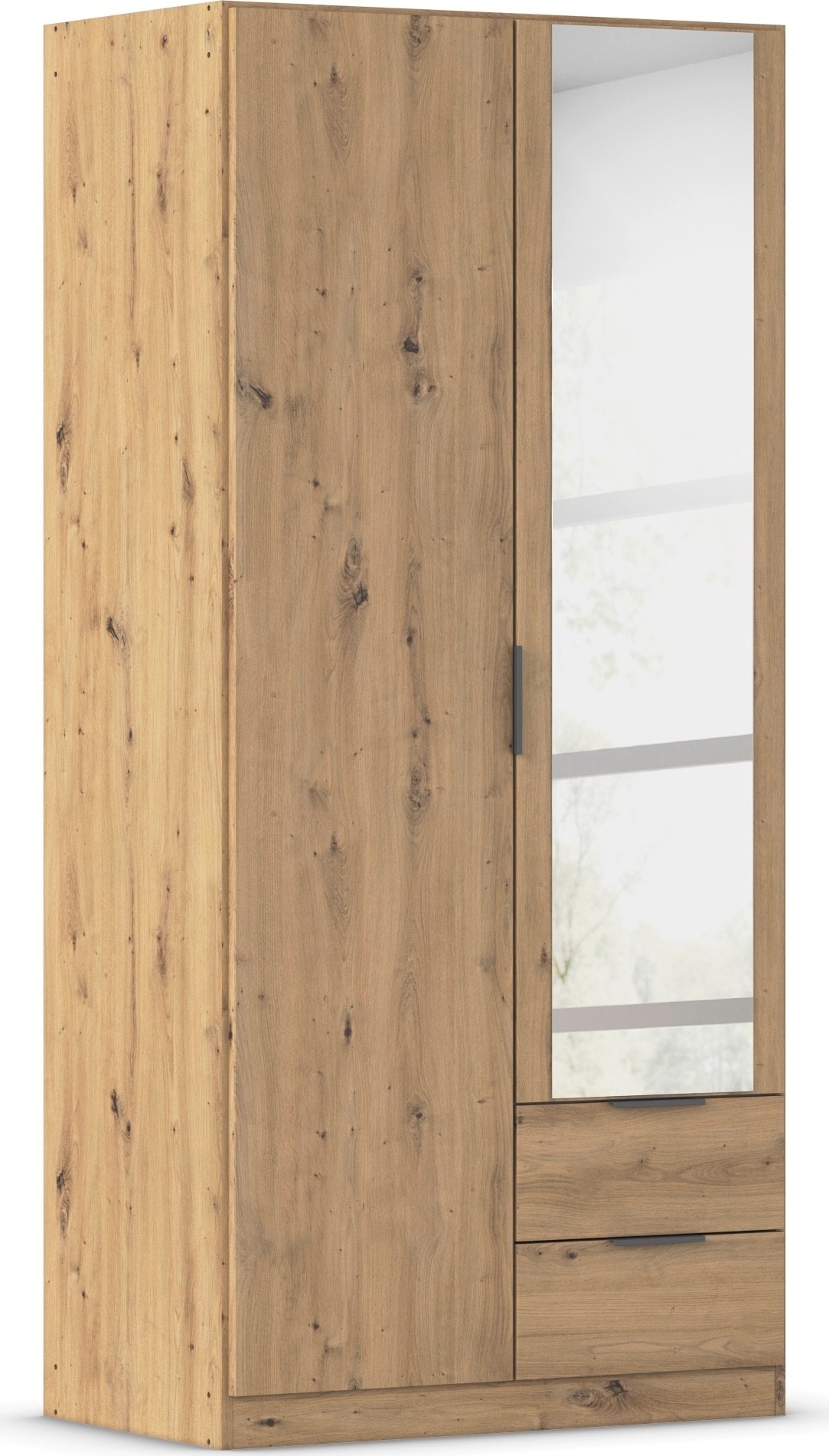 rauch Kleiderschrank »Drehtürenschrank Schrank Garderobe Ankleide Schlafzimmer LAGOA« 3 verschiedene Ausstattungen BASIC/CLASSIC/PREMIUM (inkl. SOFT-CLOSE),  geräumige Schubladen, 3 Breiten, optional mit Aufsatz MADE IN GERMANY