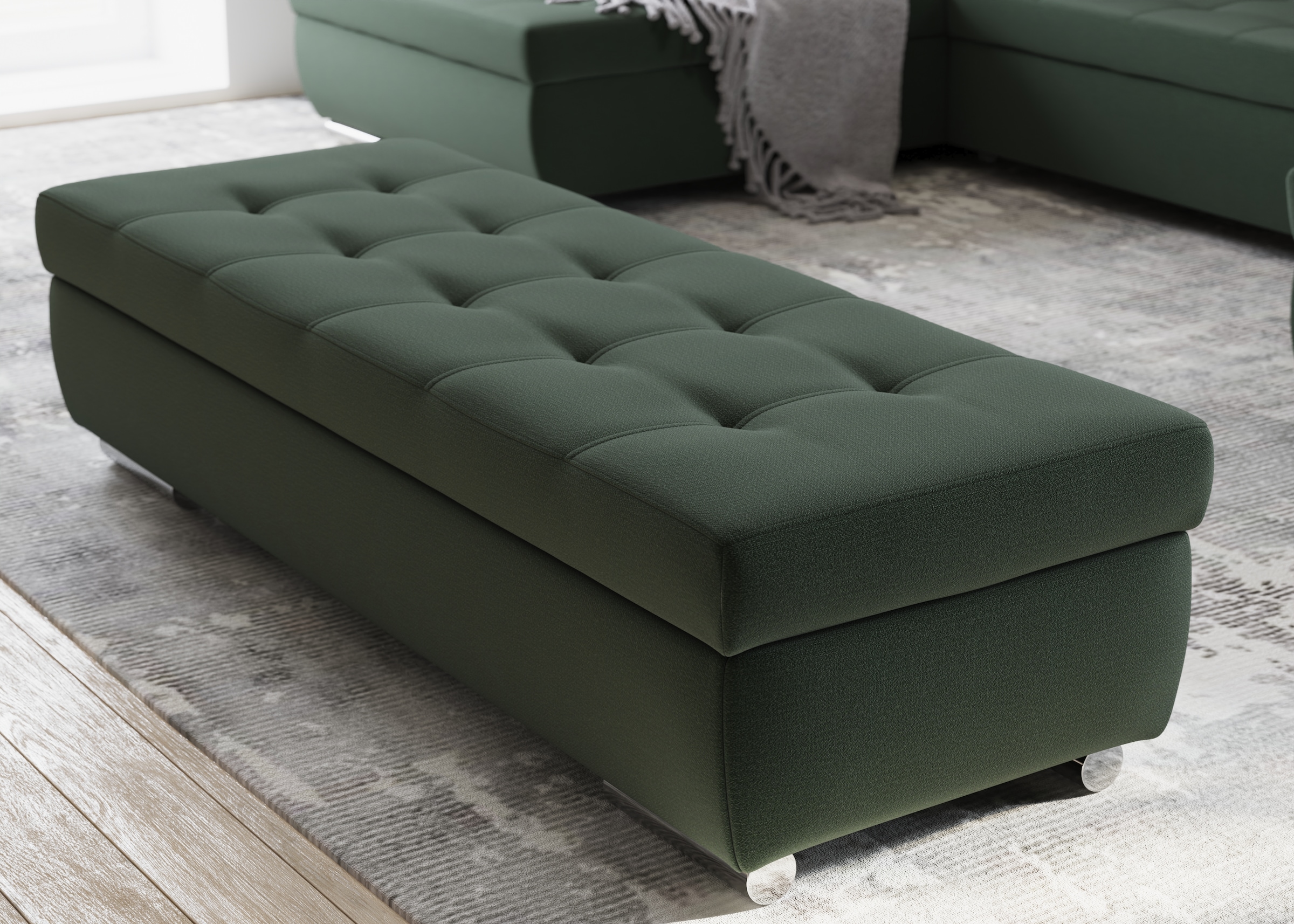 DOMO collection Hocker »Treviso XXL: B/T/H: 161/60/41 cm« mit Stauraum, auc günstig online kaufen