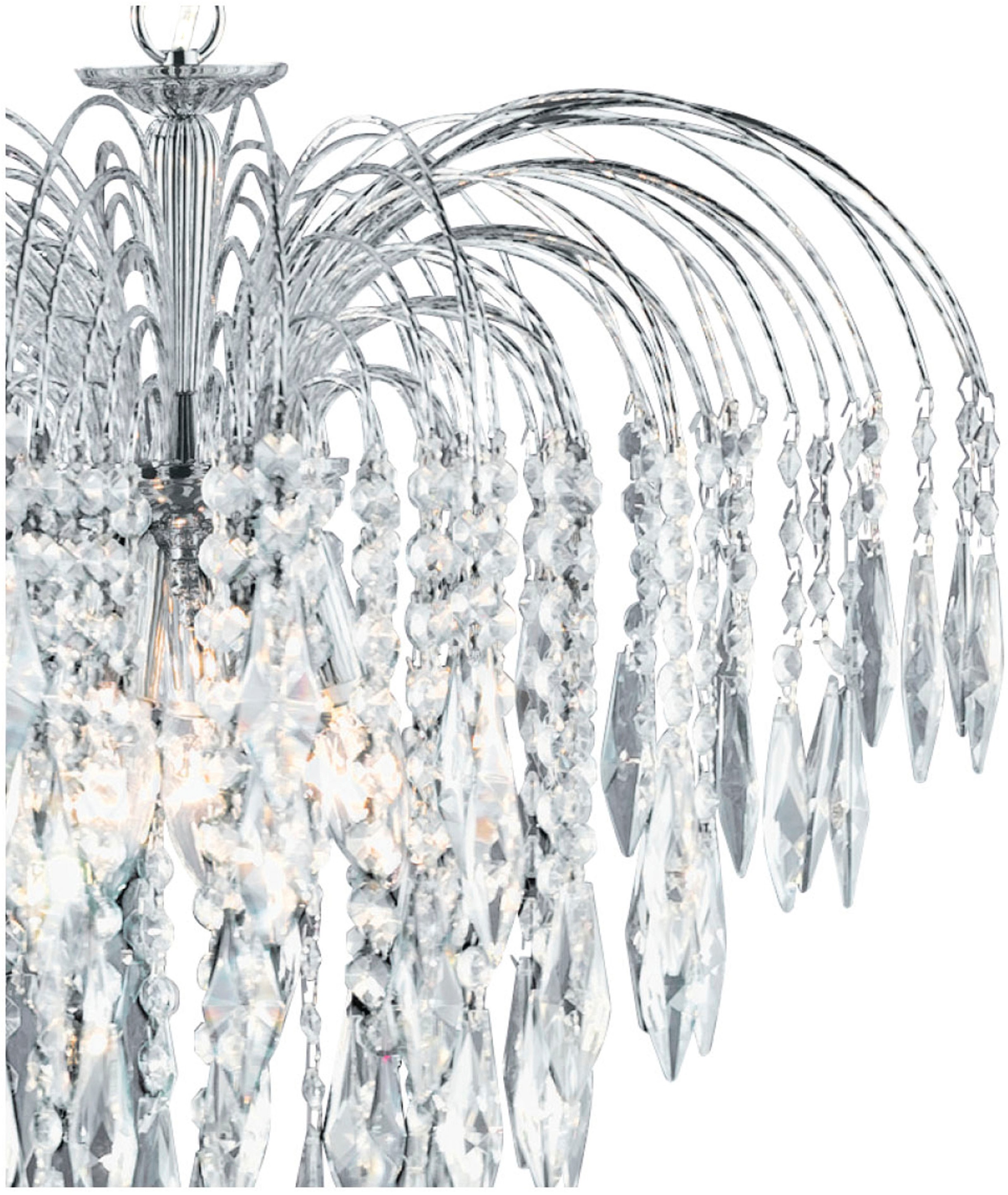 Searchlight Hängeleuchte »Kristall-Leuchte Waterfall, 5-flammig« E14 1 Stk. Glamourös