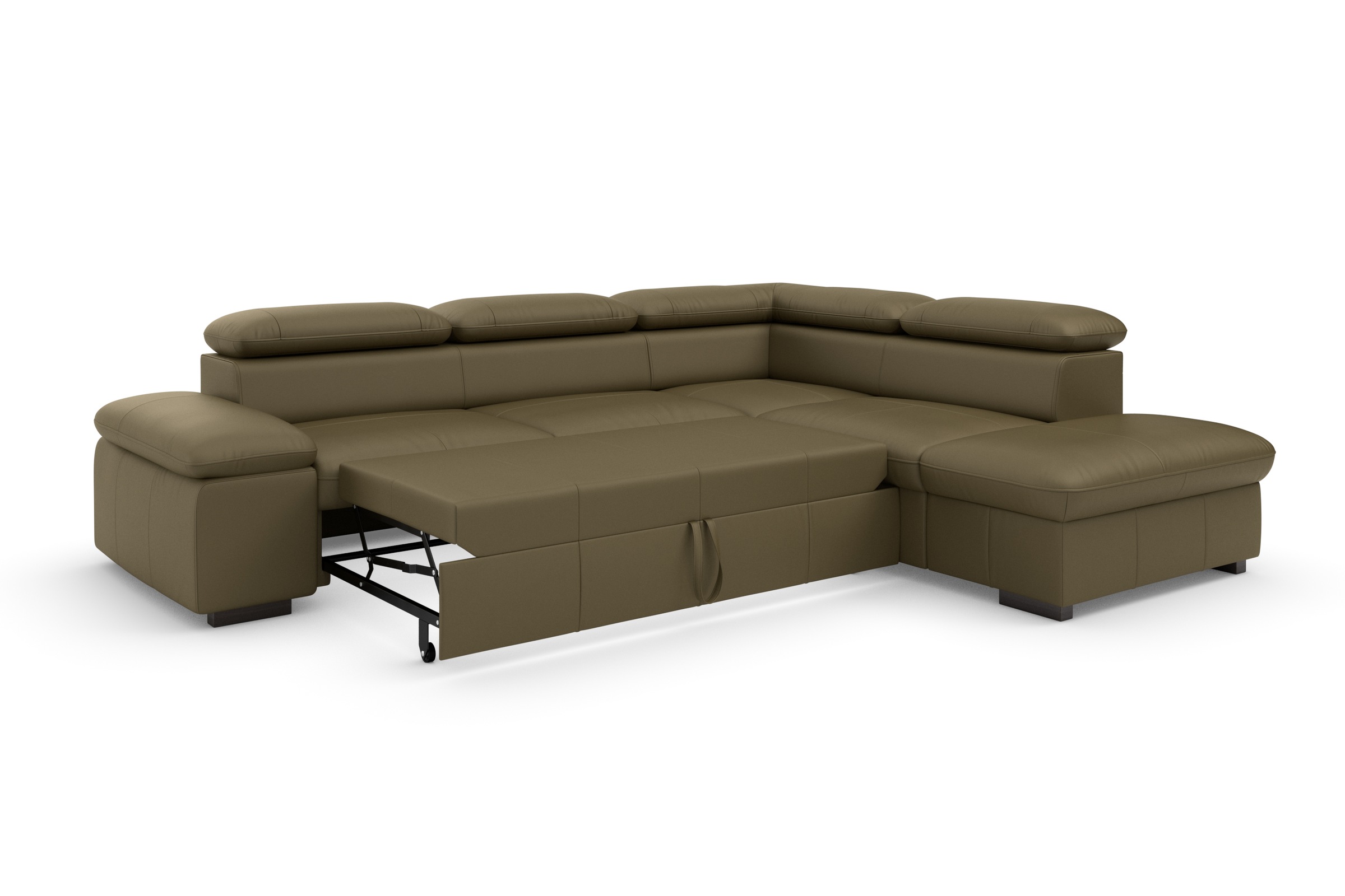 Home affaire Ecksofa »Alberto L-Form«, mit Kopfteilverstellung, wahlweise mit Bettfunktion
