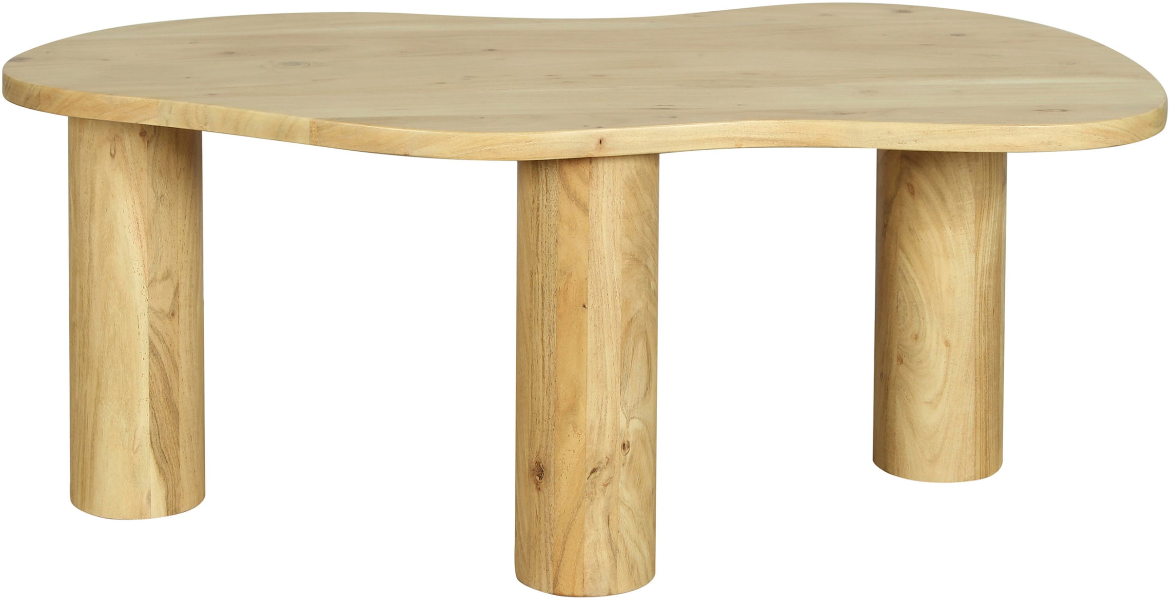 byLIVING Couchtisch »ETHAN« Tischplatte und Gestell Akazie natur oder schwarz, Tischbein: 13 cm