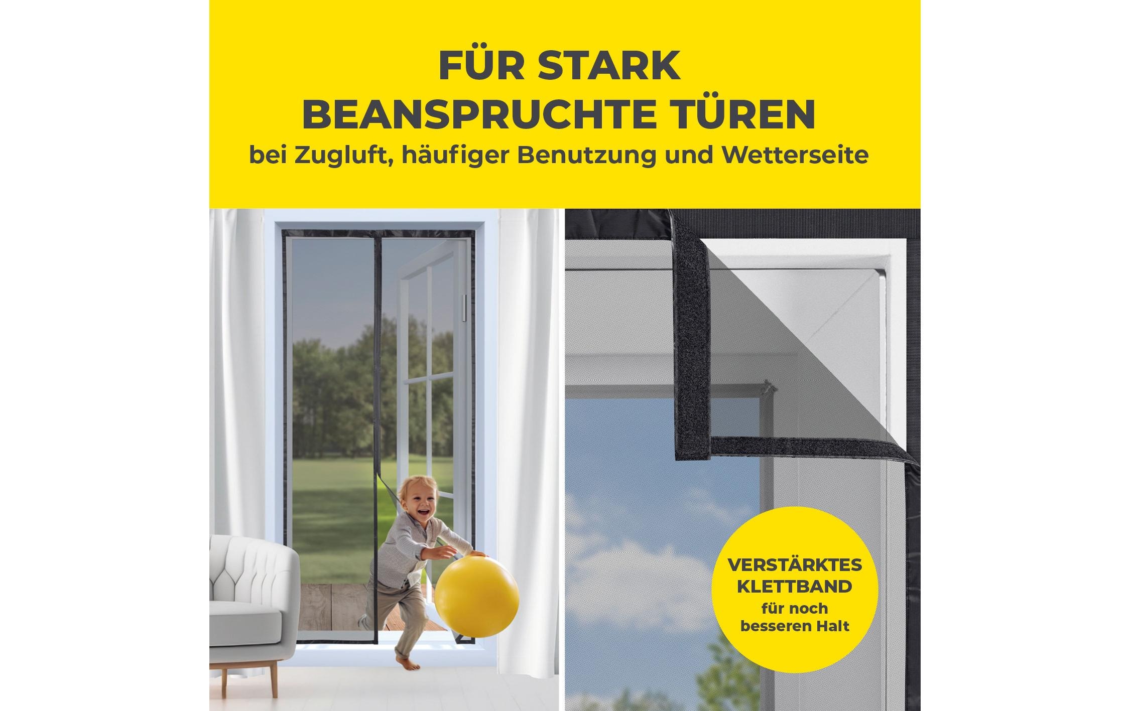 EASYmaxx Insektenschutz-Vorhang »Strong Click, 100 x 210 cm« 1 Stk. tlg.