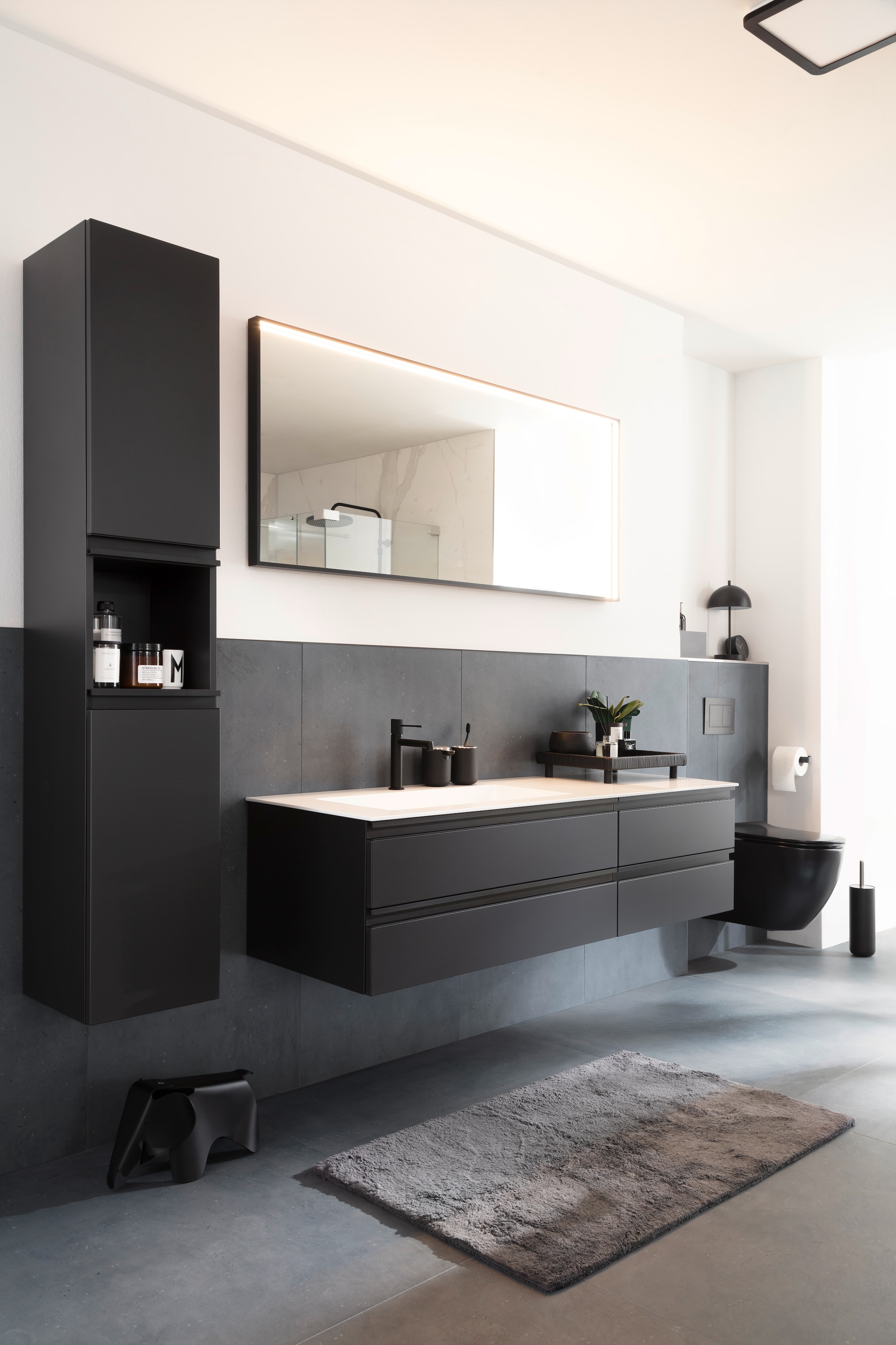 SCHÖNER WOHNEN-Kollektion Badematte »Bahamas  Uni« Höhe 30 mm fußbodenheizungsgeeignet beidseitig verwendbar