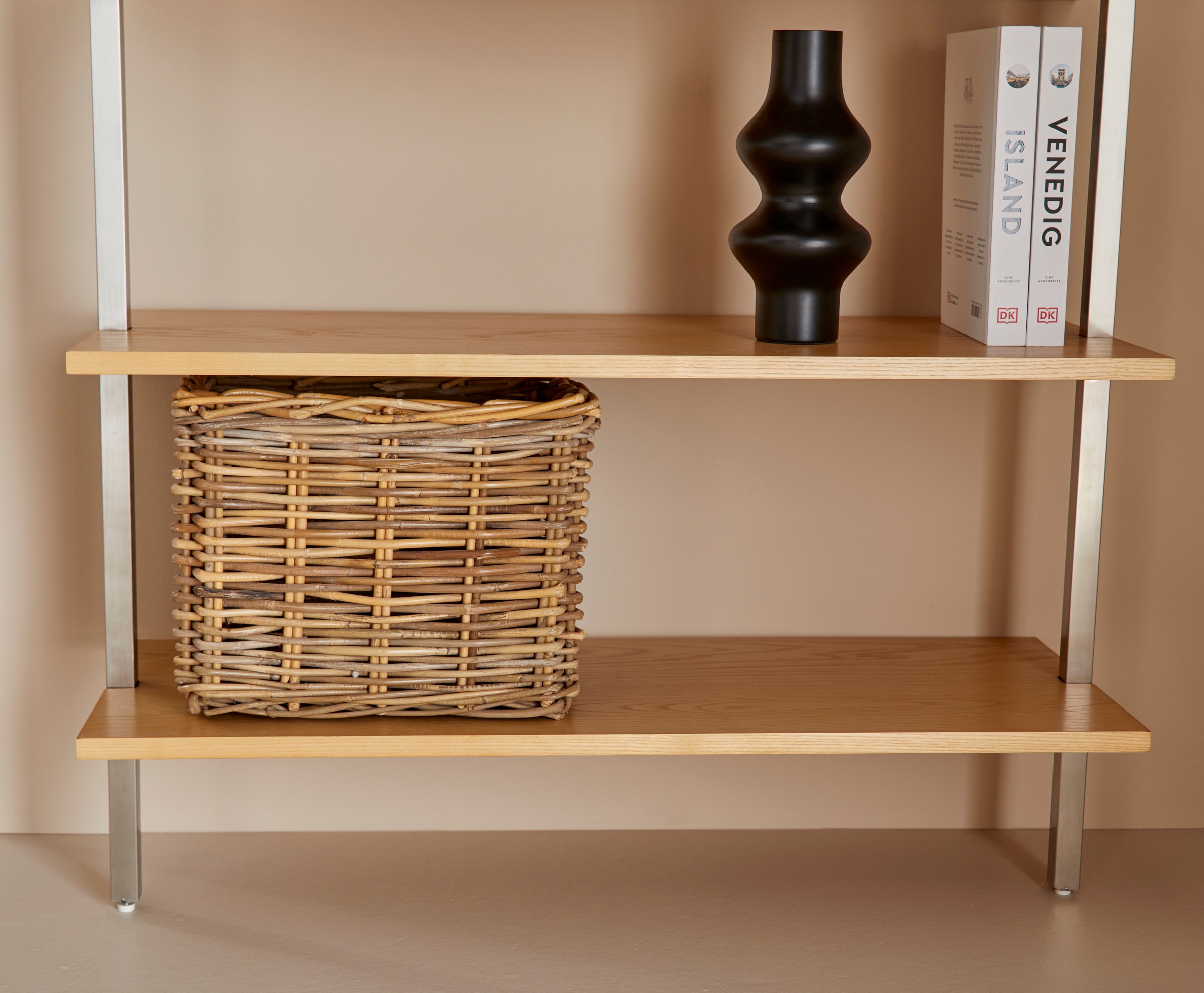 LeGer Home by Lena Gercke Schreibtischlampe »Amara, Tischlampe mit Schnurschalter exkl 1x E27 max 40W, Stoffschirm«, 1 flammig, Leuchtmittel E27 | Leuchtmittel wechselbar, Keramik Fuß, Schirm beige Kegelform, Höhe 29cm Ø 25cm Nachttischlampe