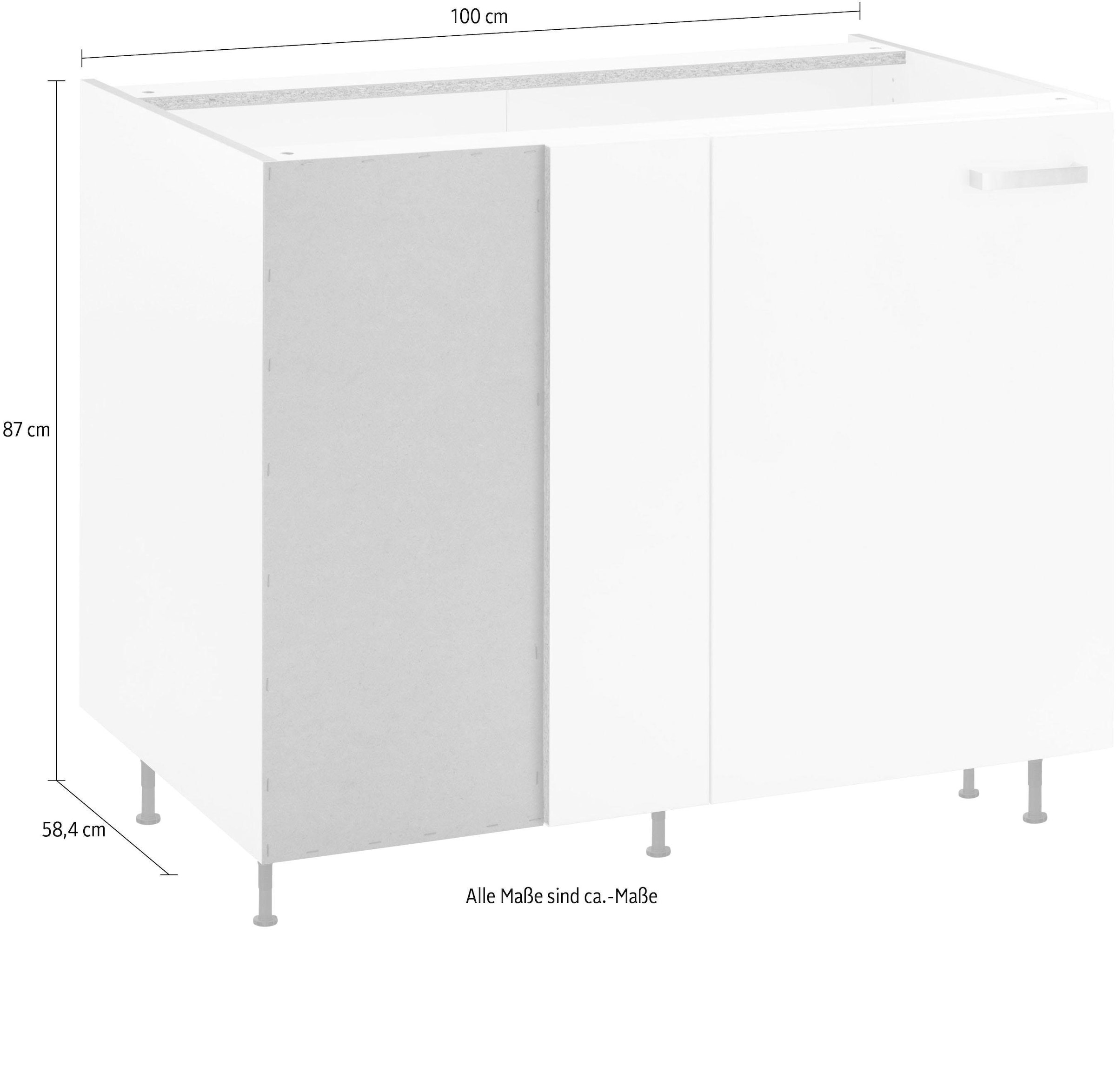 OPTIFIT Eckunterschrank »Parma« Breite 100 cm