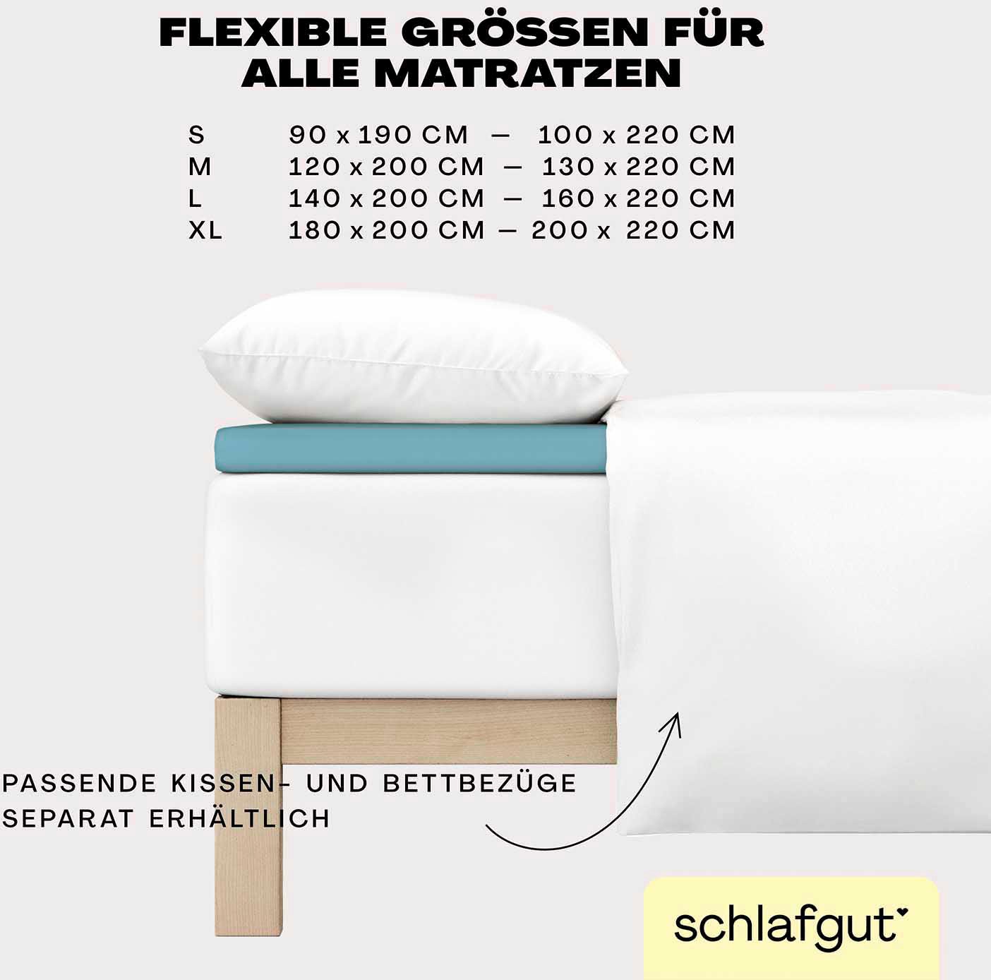 Schlafgut Spannbettlaken »EASY Jersey Elasthan Topper«, MADE IN GREEN by OEKO-TEX®