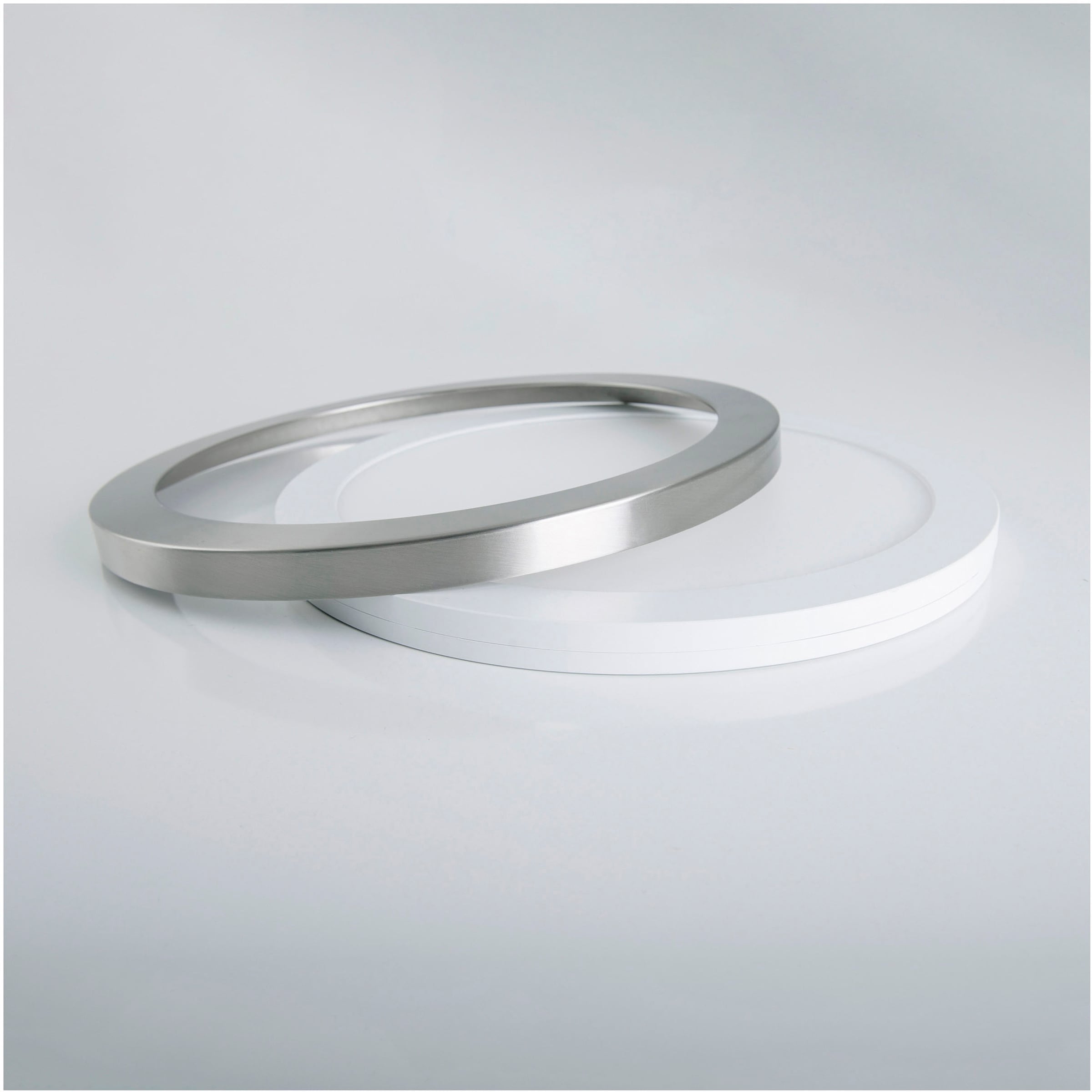 näve LED Deckenleuchte »Bonus«, 1 flammig, Leuchtmittel LED-Modul | LED fest integriert, 4 Lichtfarben, 2-in-1-Optik,Ring chrome magetisch abnehmbar