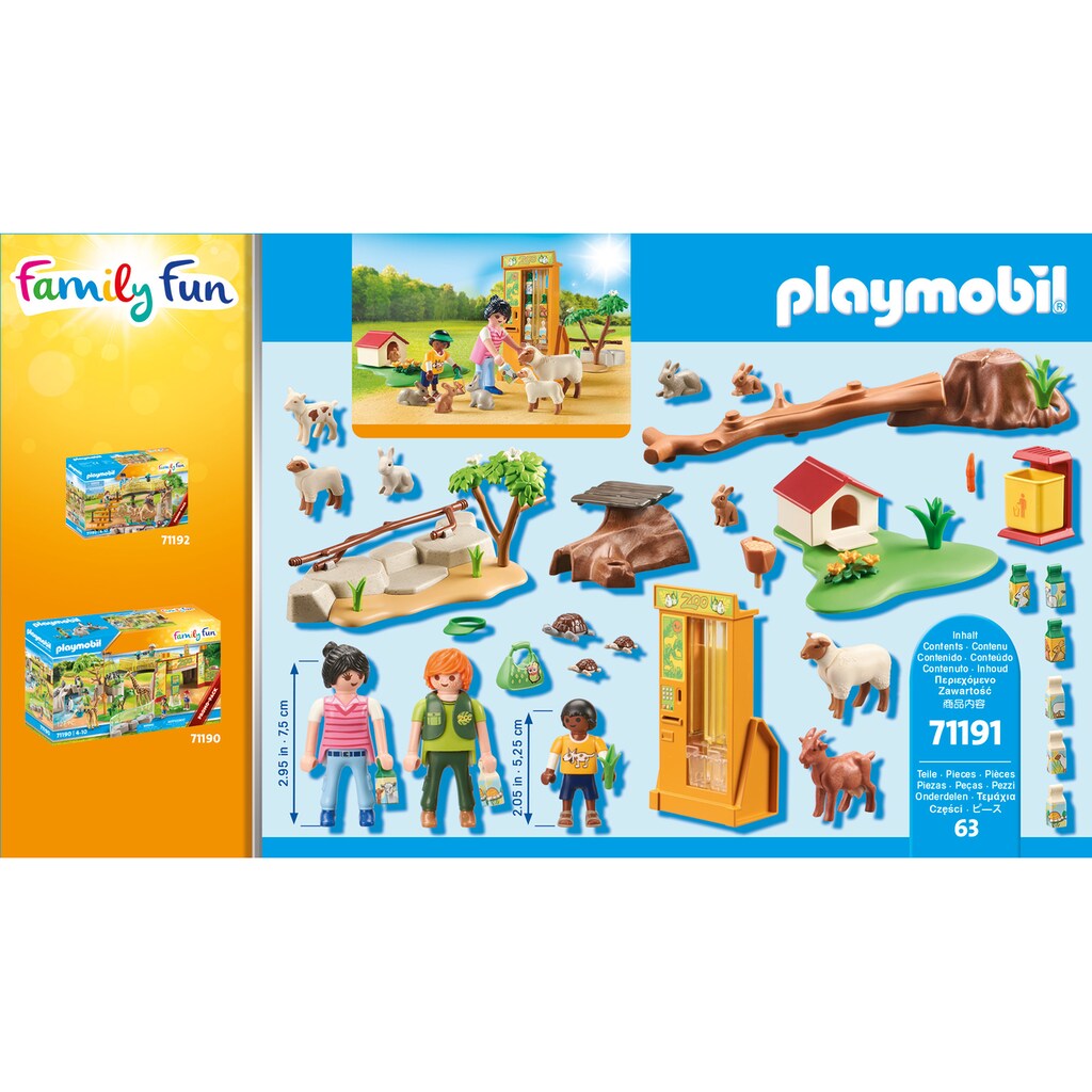 Playmobil® Konstruktions-Spielset »Mein großer Erlebnis-Zoo (71190), Family Fun«, (127 St.)