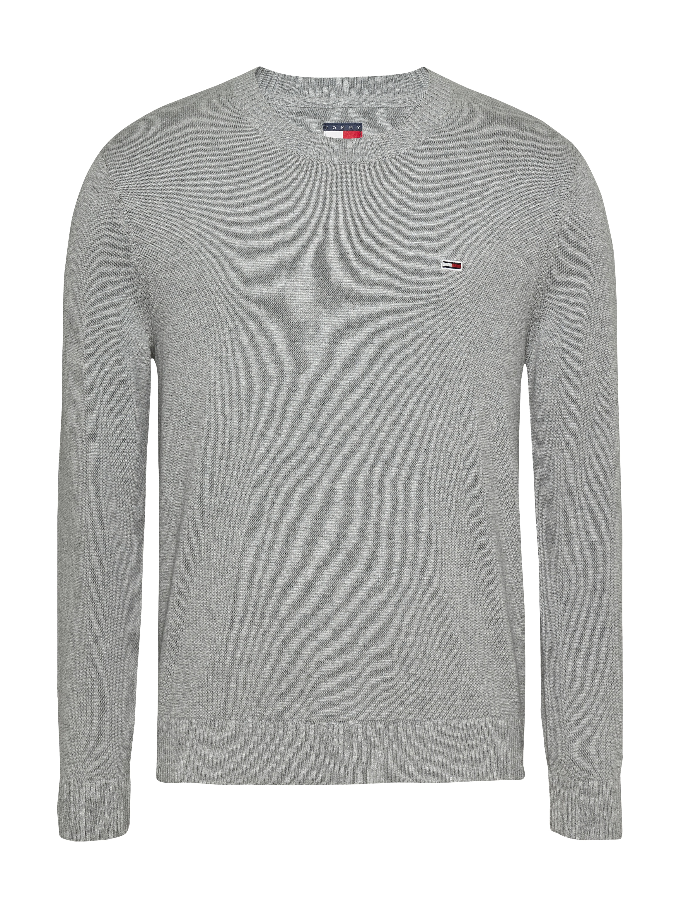 Tommy Jeans Rundhalspullover »TJM SLIM ESSENTIAL LIGHT SWEATER«, mit Flag-Patch