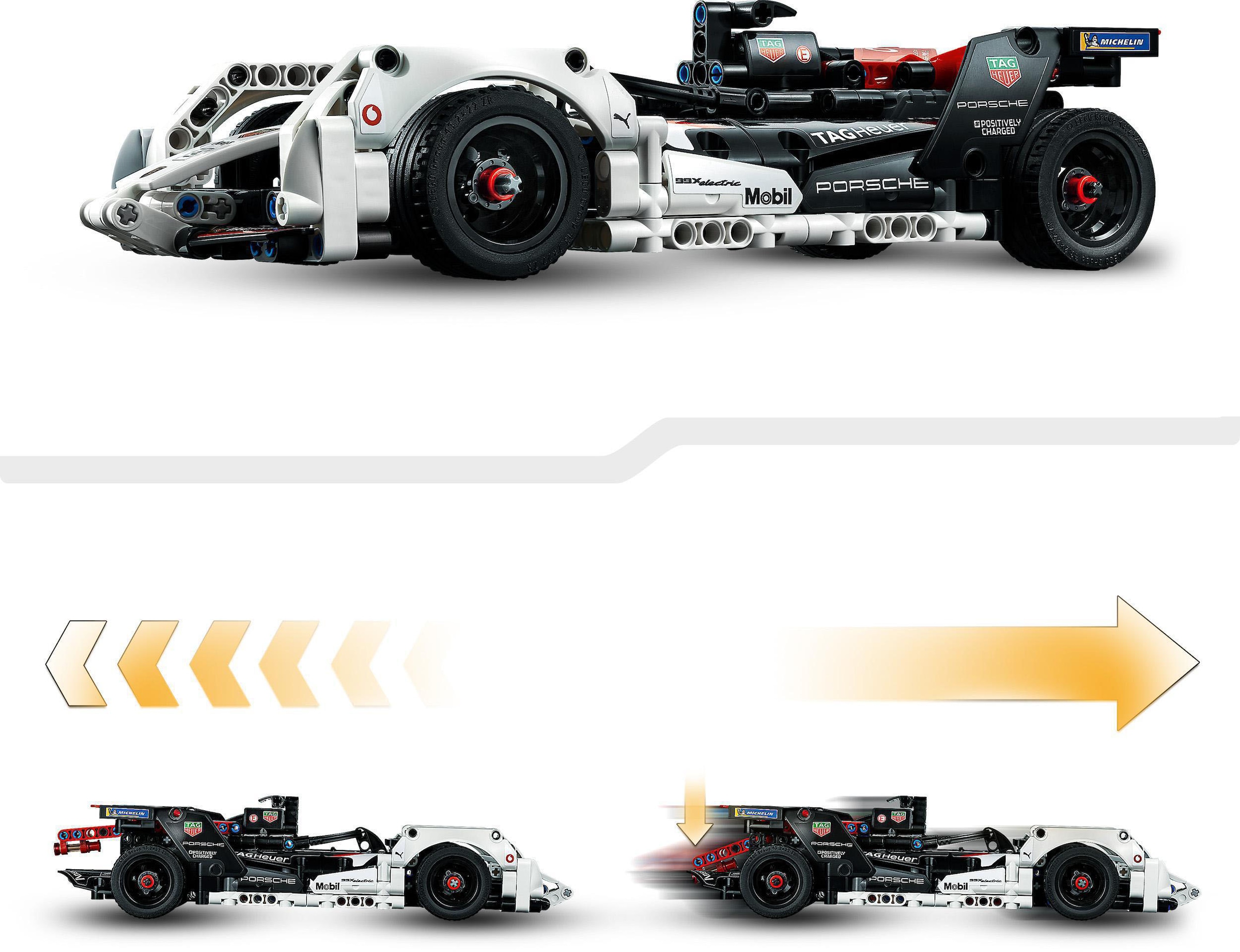 LEGO® Konstruktionsspielsteine »Formula E® Porsche 99X Electric (42137), LEGO® Technic«, (422 St.)