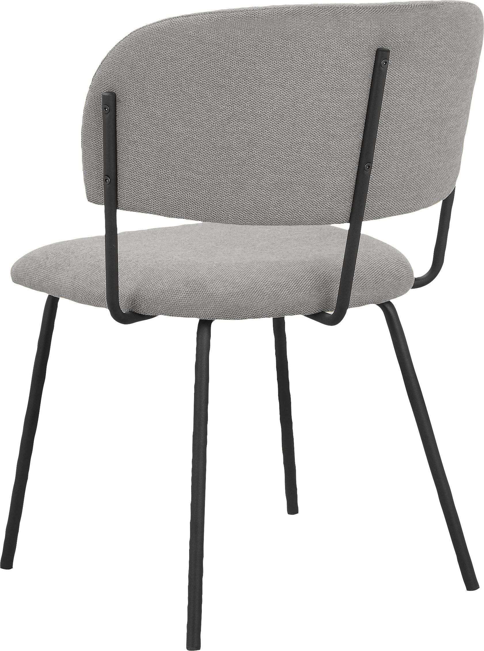 INOSIGN Esszimmerstuhl »Taous«, 2 St., Webstoff, Sitz und Rücken mit Polsterung, mit Gestell aus Metall, Sitzhöhe 48 cm