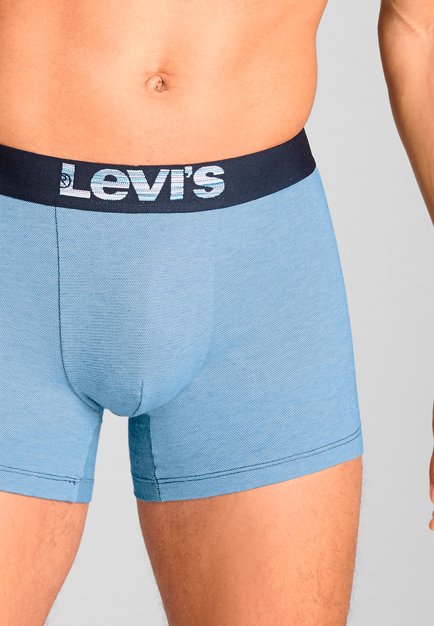 Levi's® Boxershorts »LEVIS MEN OPT ILL BOXER BRIEF ORG CO 2P«, (2er Pack), mit breitem Logobund