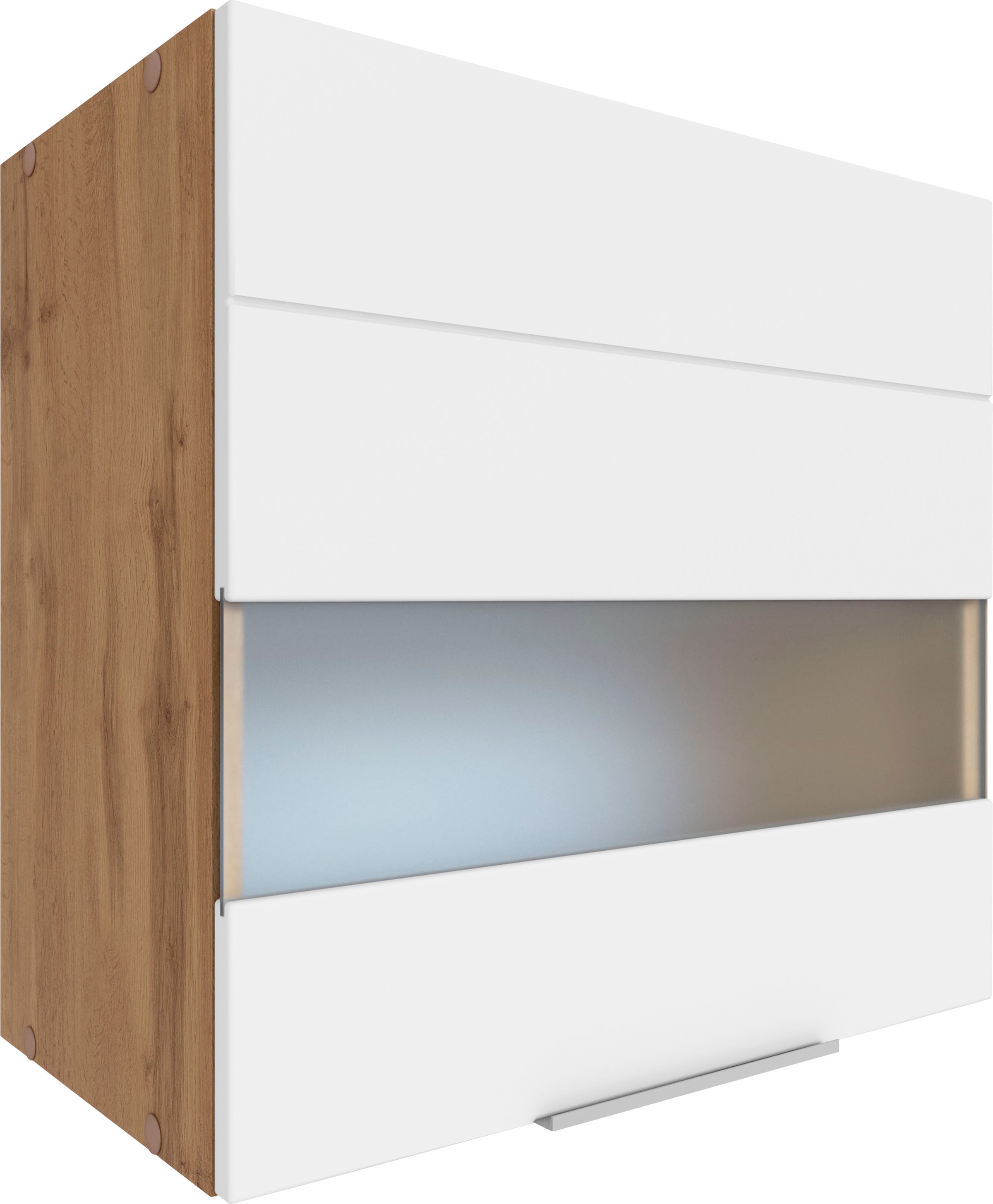 KOCHSTATION Hängeschrank »KS-Luhe«, 60 cm breit, hochwertige MDF-Fronten mit Glaseinsatz