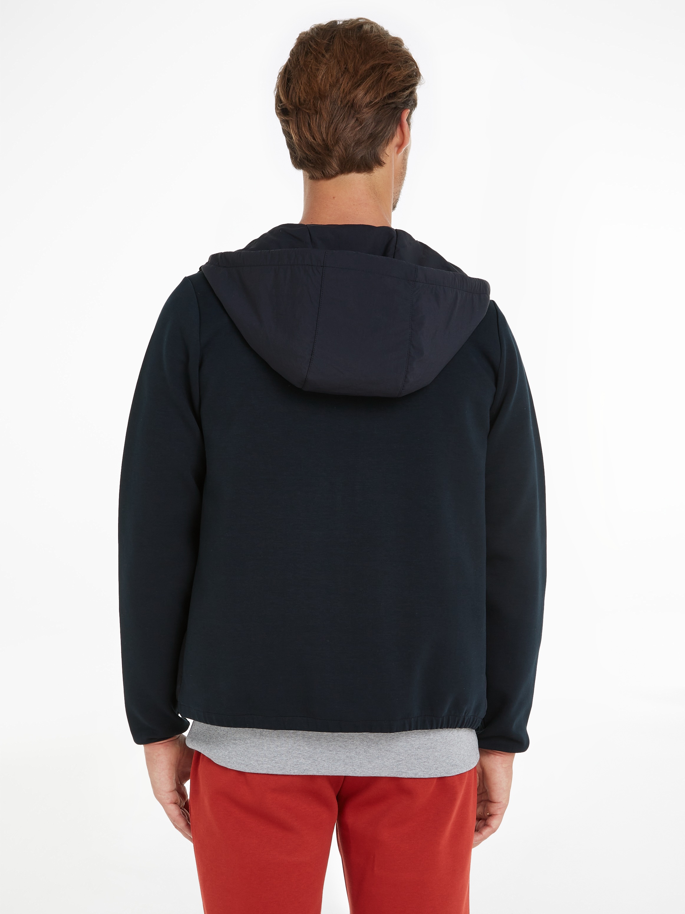 Tommy Hilfiger Sweatjacke »MONOTYPE MIX MEDIA HDD ZIP THRU«, mit Kapuze