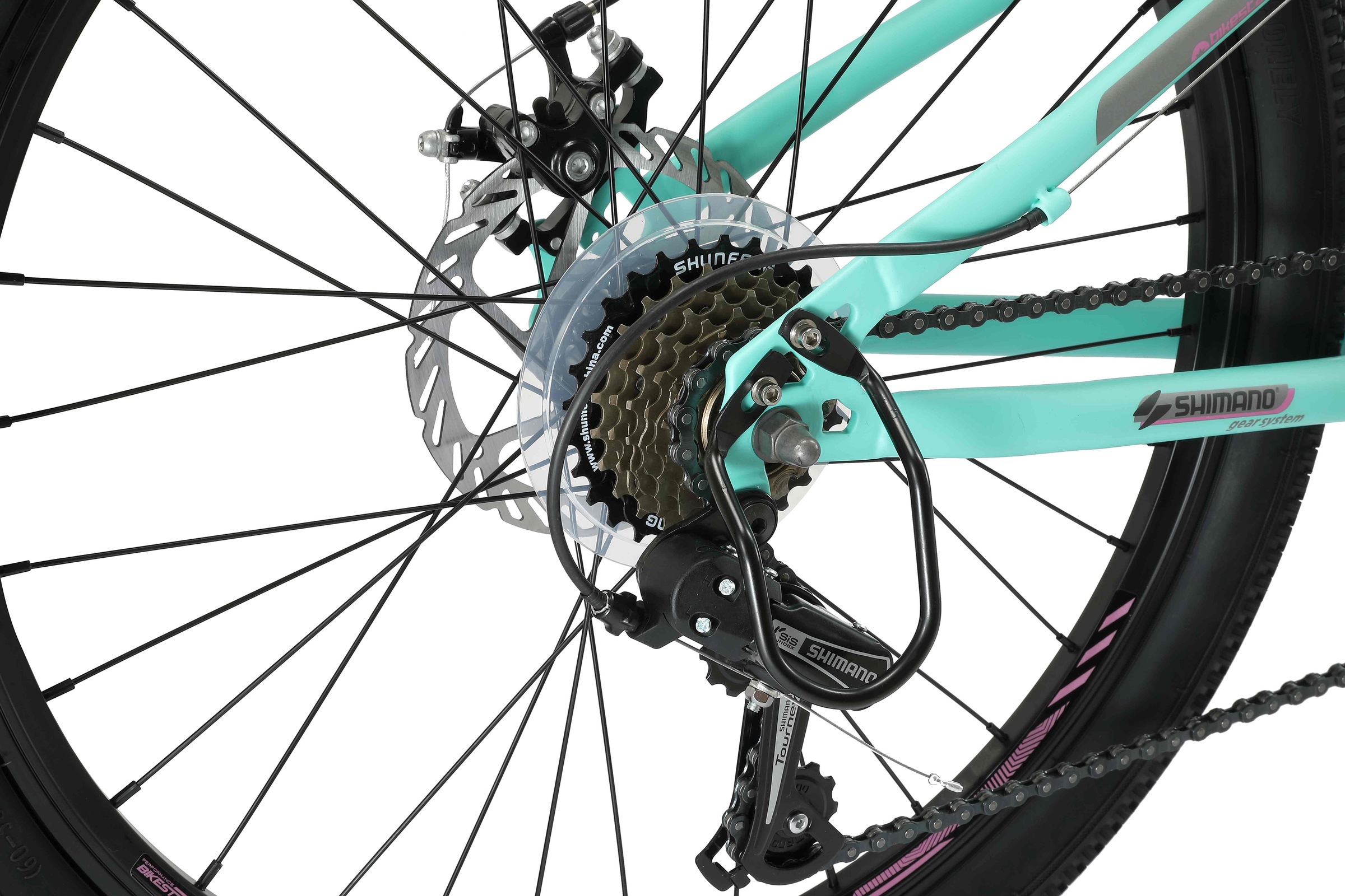 Bikestar Jugendfahrrad, 21 Gang, Shimano, RD-TY21 Schaltwerk, Kettenschaltung