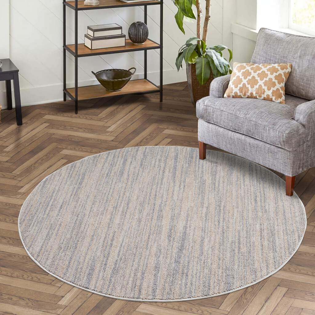 Carpet City Teppich »CLASICO 0052«, rund, 11 mm Höhe, Kurzflor, Hochtief-Mu günstig online kaufen
