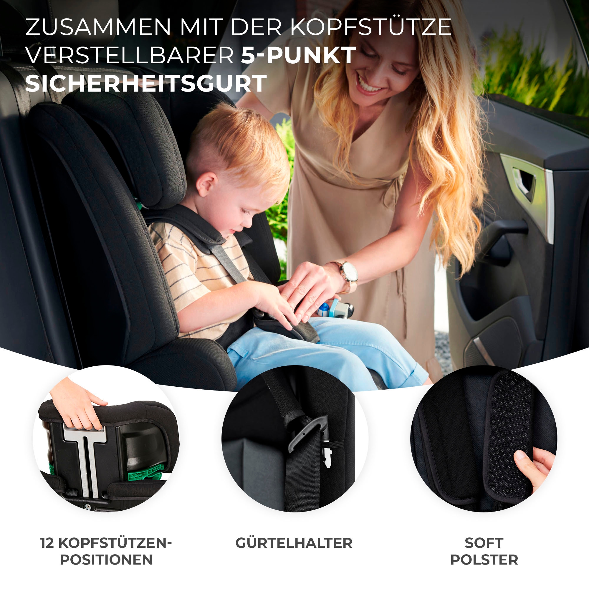 Kinderkraft Autokindersitz »SAFETY FIX 2 i-Size«, mit herausnehmbarem modularen Einsatz
