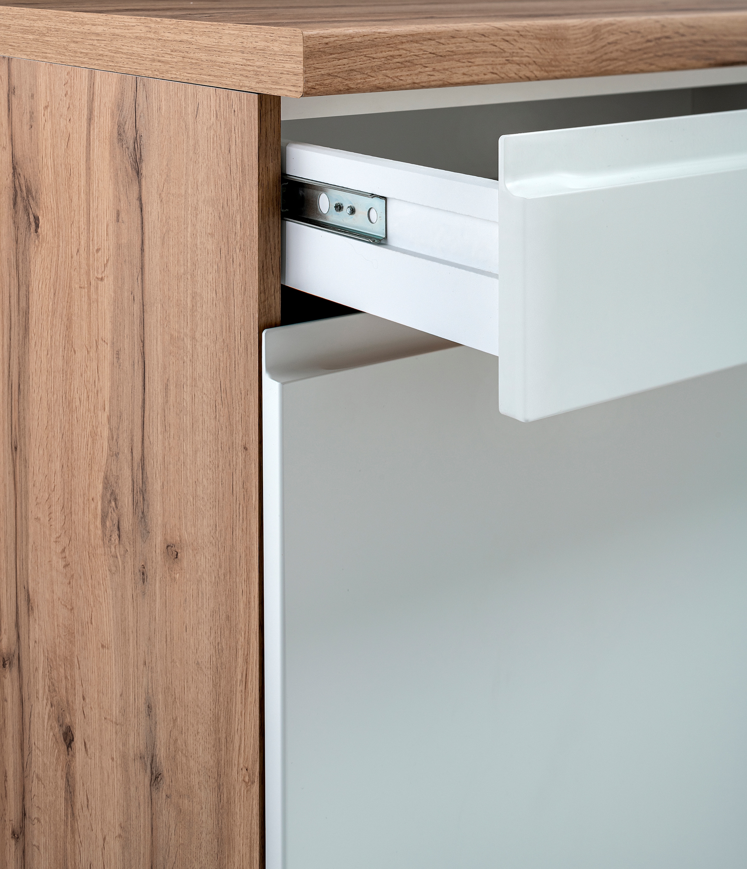 KOCHSTATION Unterschrank »KS-Bruneck« >>Bruneck<< 120 cm breit, für viel Stauraum, hochwertige MDF-Fronten