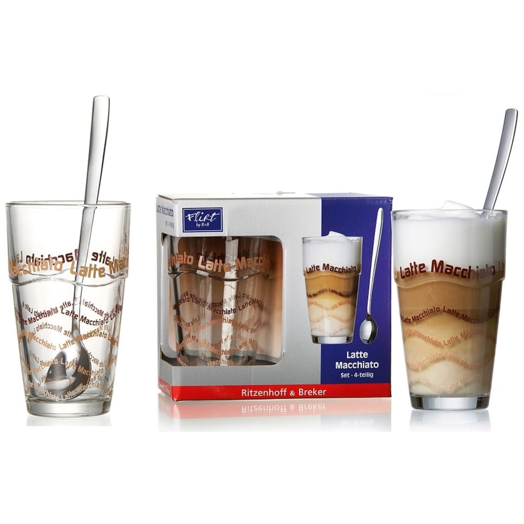 Ritzenhoff & Breker Latte-Macchiato-Glas, (Set, 8 tlg.)