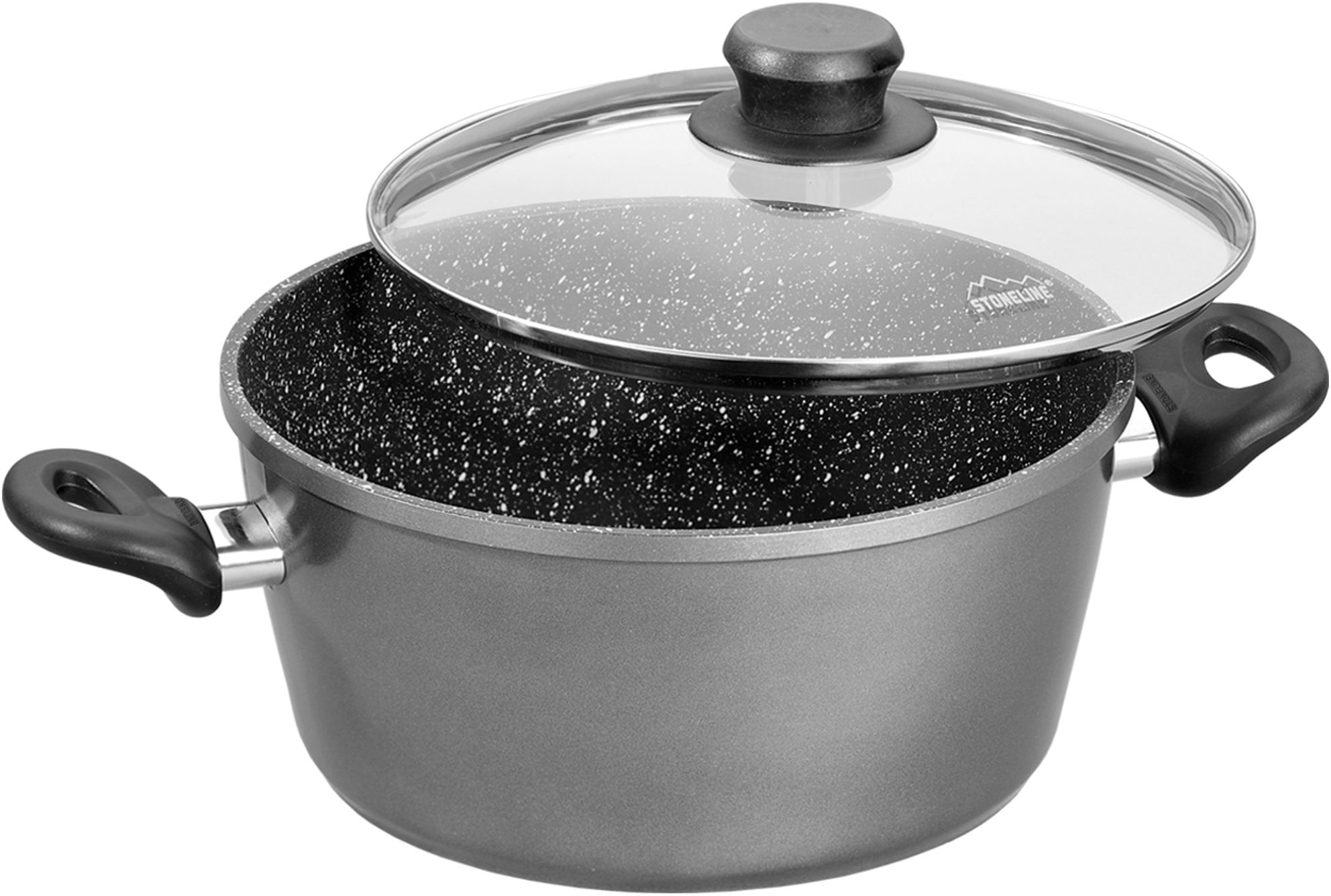 STONELINE Kochtopf Aluminium 1 Stk. tlg. mit Glasdeckel, Induktion günstig online kaufen