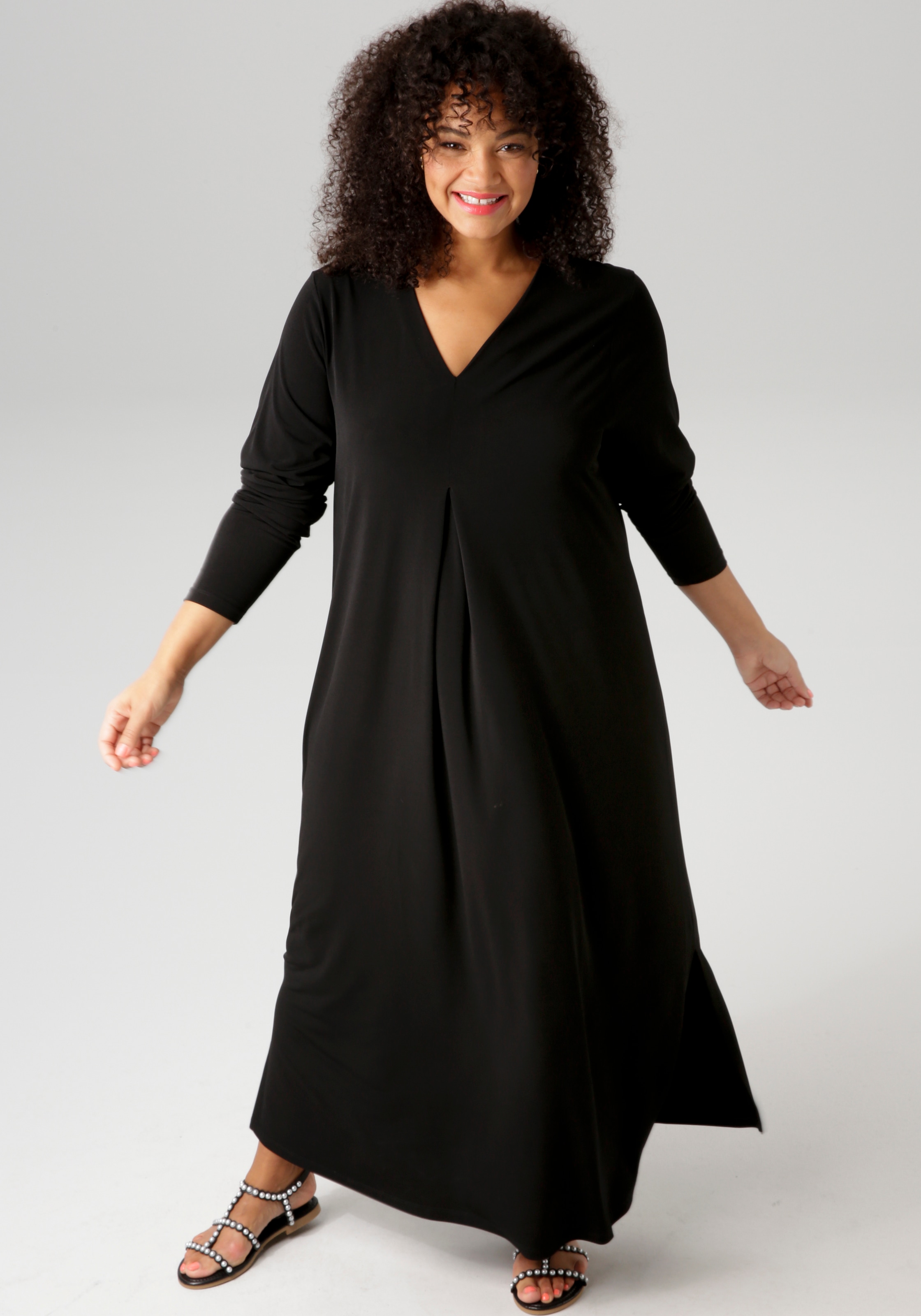 Aniston PLUS Maxikleid, mit raffinieren Seitenschlitzen