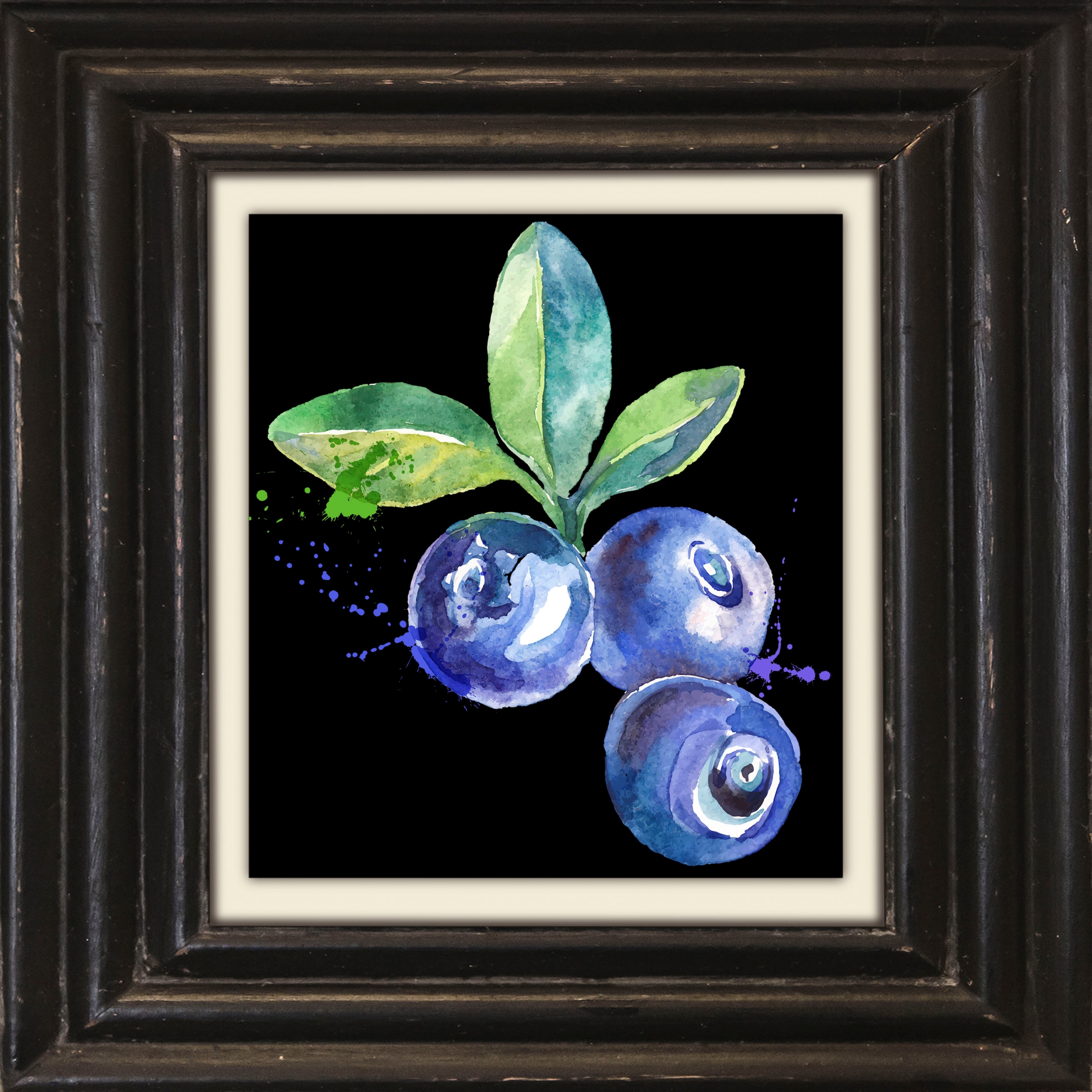 queence Leinwandbild »Heidelbeeren«, Kunst-Obst-Stillleben-Obst Bilder, Pre günstig online kaufen