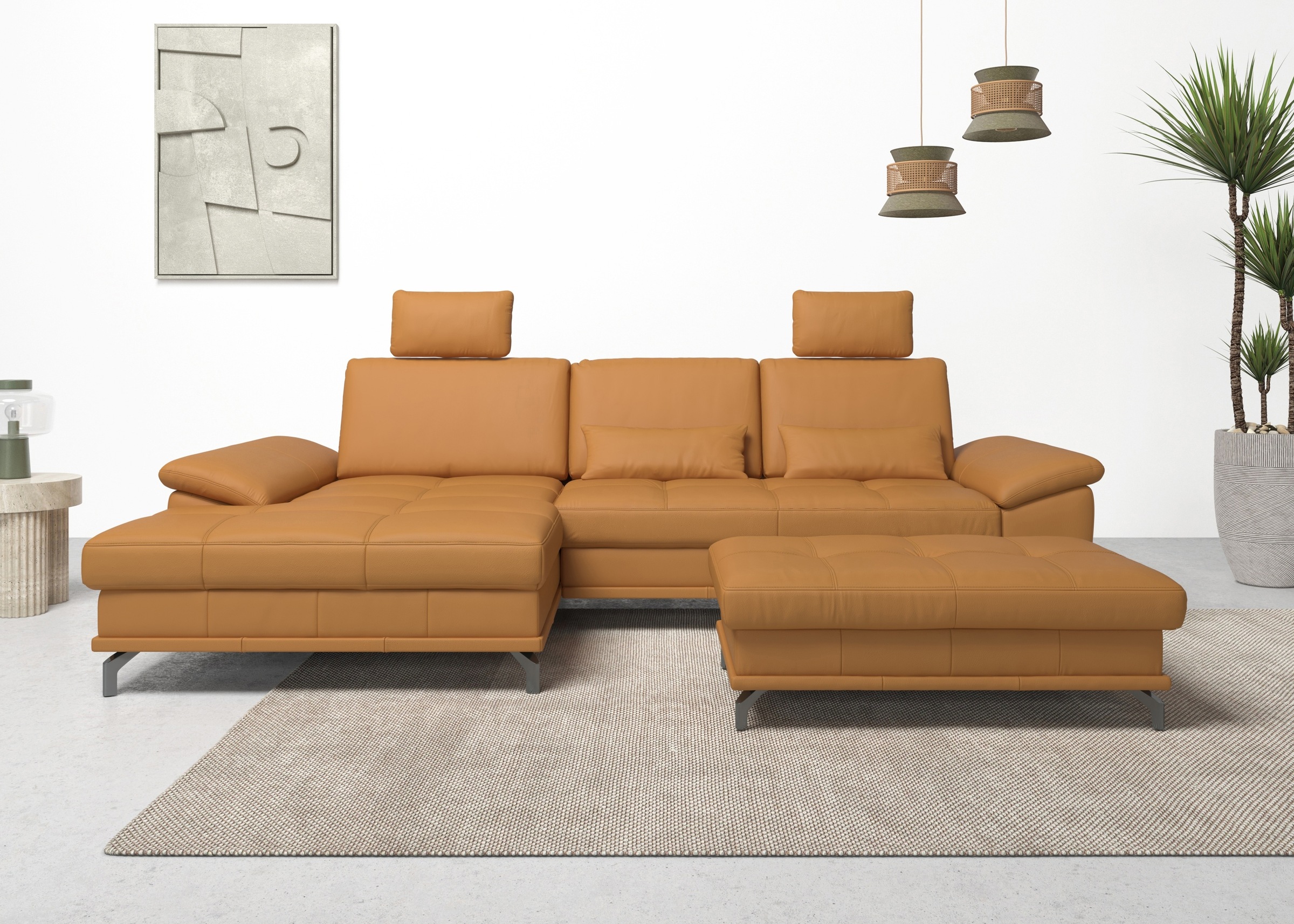 OTTO home Ecksofa "Costello L-Form, B: 301 cm mit Sitztiefen-, Armteilverst günstig online kaufen