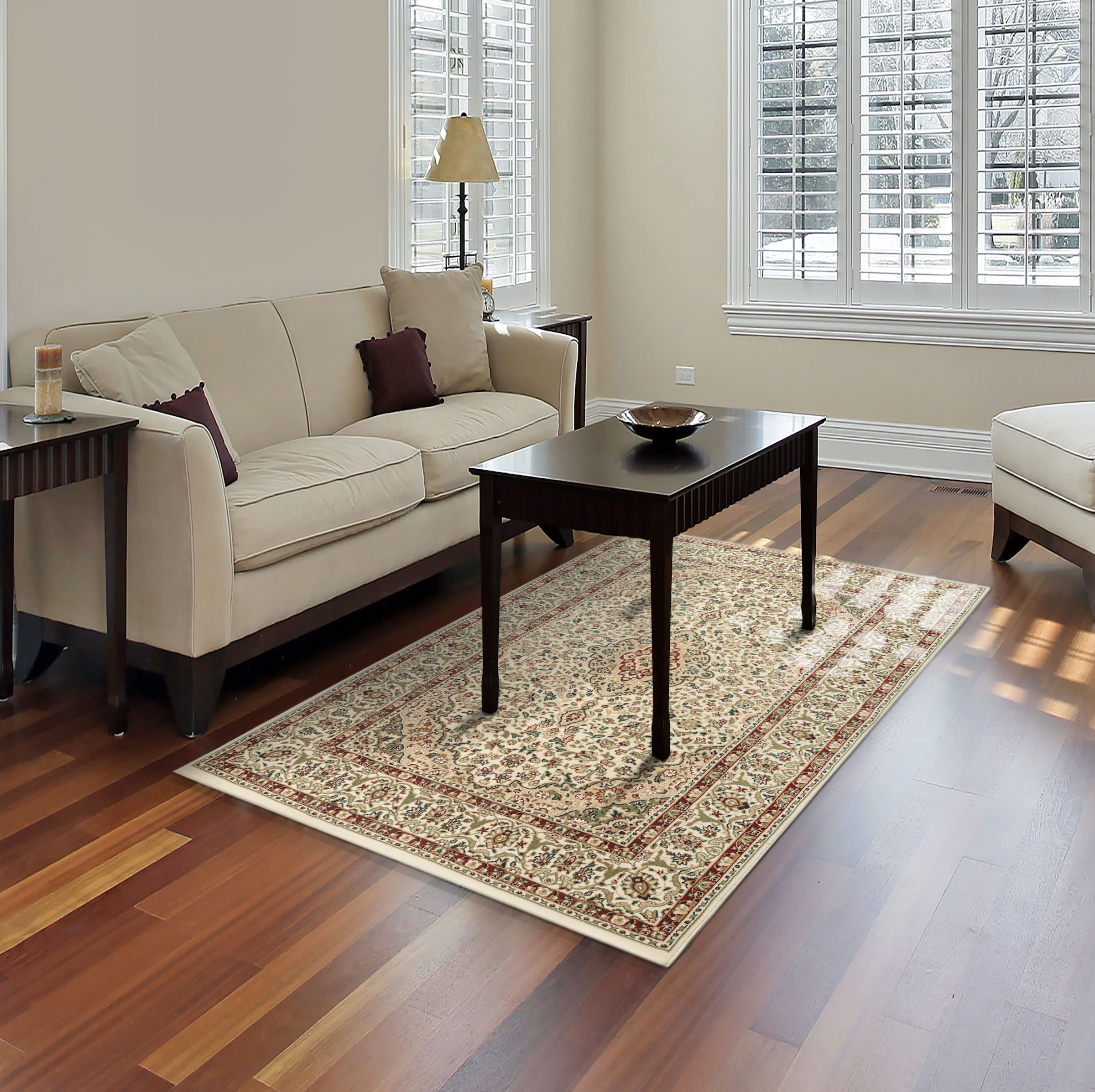 Timbers Teppich »Lansing«, rechteckig, 9 mm Höhe, Kurzflorteppich, Orient-Optik, Wohnzimmer, Esszimmer, Schlafzimmer