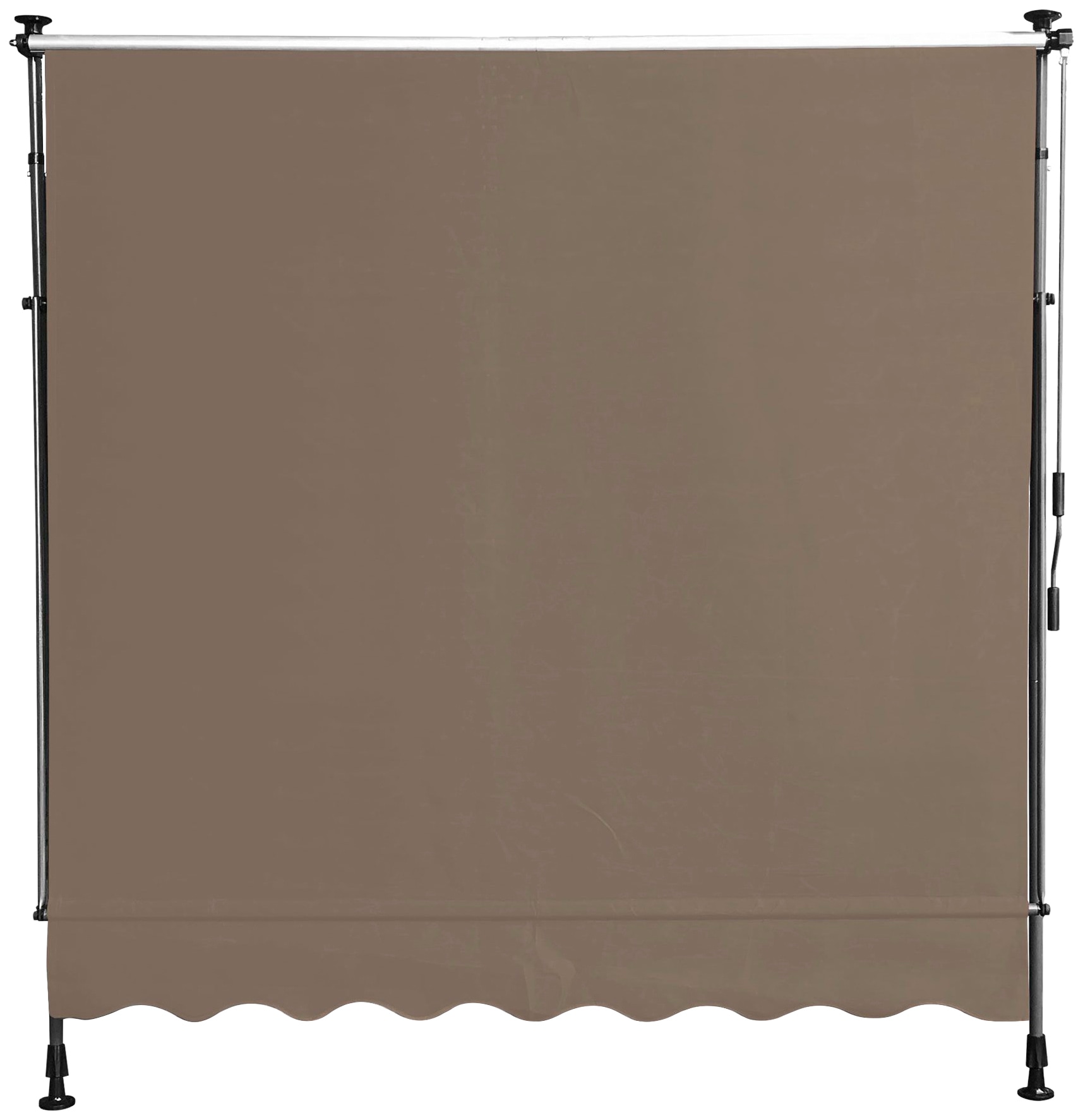 Quick Star Klemm-Senkrechtmarkise, 300 cm Breite, 130 cm Ausfall, Neigungswinkel verstellbar