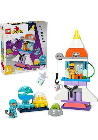 Konstruktionsspielsteine »3in1 Spaceshuttle für viele Abenteuer (10422), LEGO DUPLO...