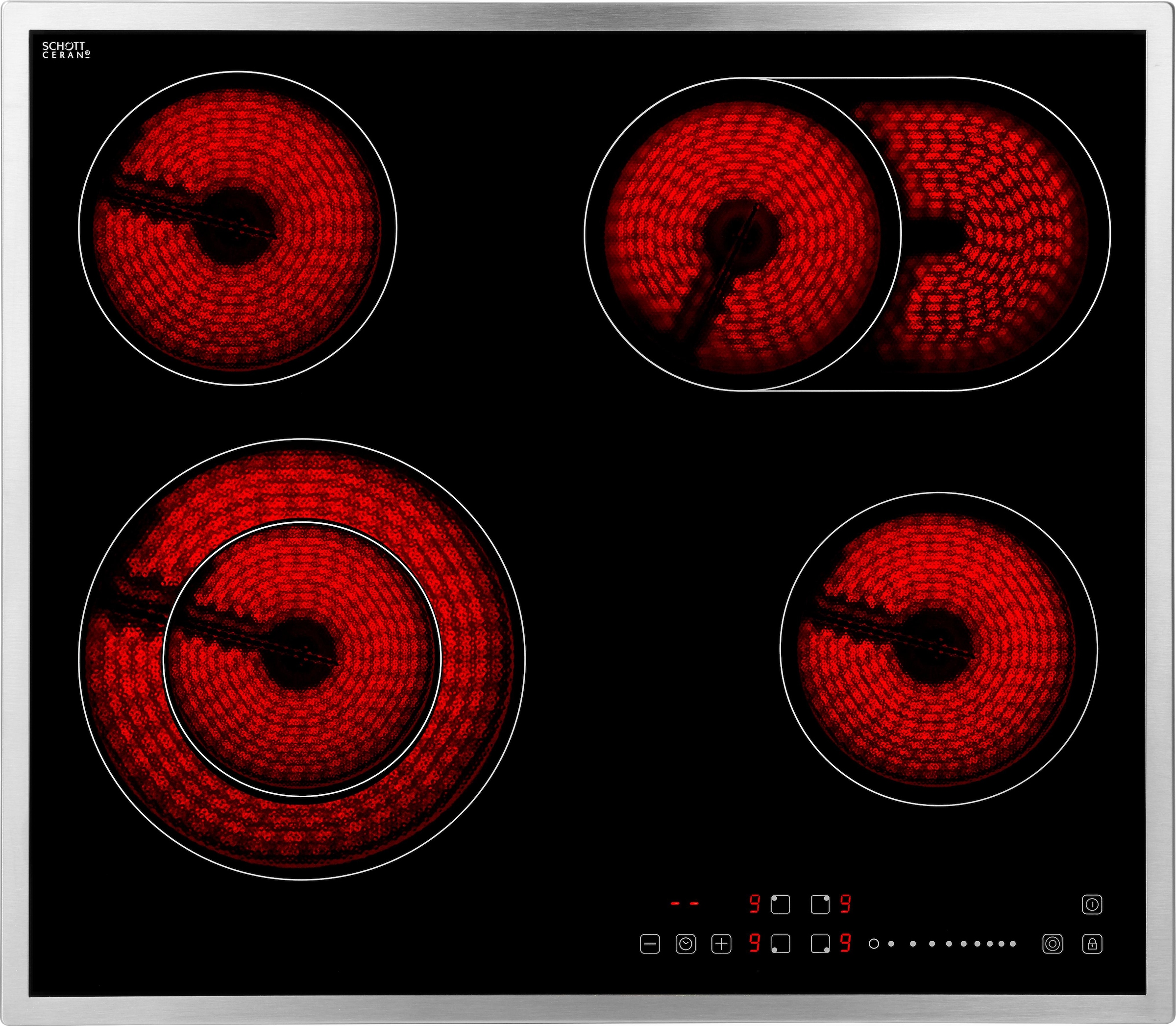 Hanseatic Elektro-Kochfeld von SCHOTT CERAN®, MC-HF662B, mit Timer online  kaufen