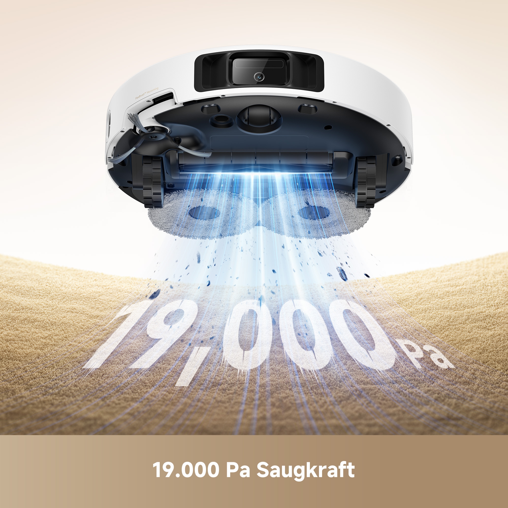 Mova Saugroboter »Mova P50 Ultra, mit Wischfunktion«, 19000Pa Saugkraft, Vollautomatische Basisstation, Reinigung bei 75° C
