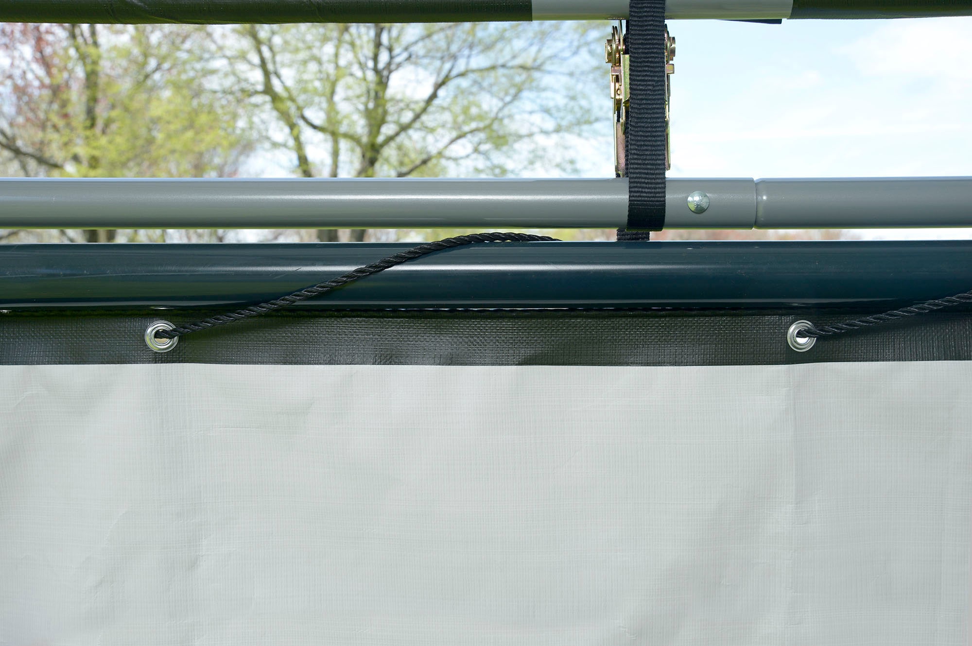 50NRTH Gerätehaus-Seitenwand Planenset für Stahlgestell, Grün