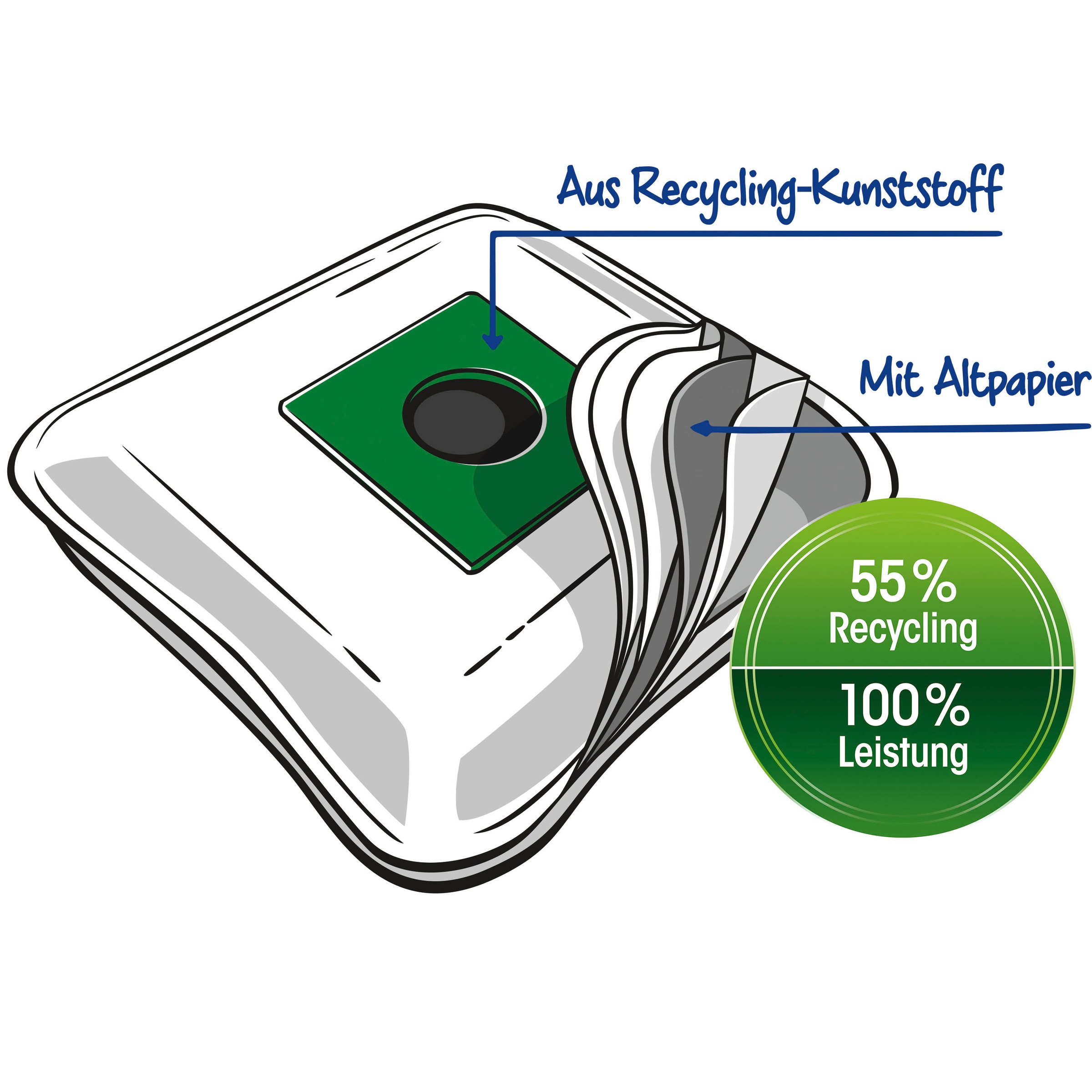 Swirl Staubsaugerbeutel »Swirl® M 50 Staubsaugerbeutel für Miele«, (Packung), 4er- Pack