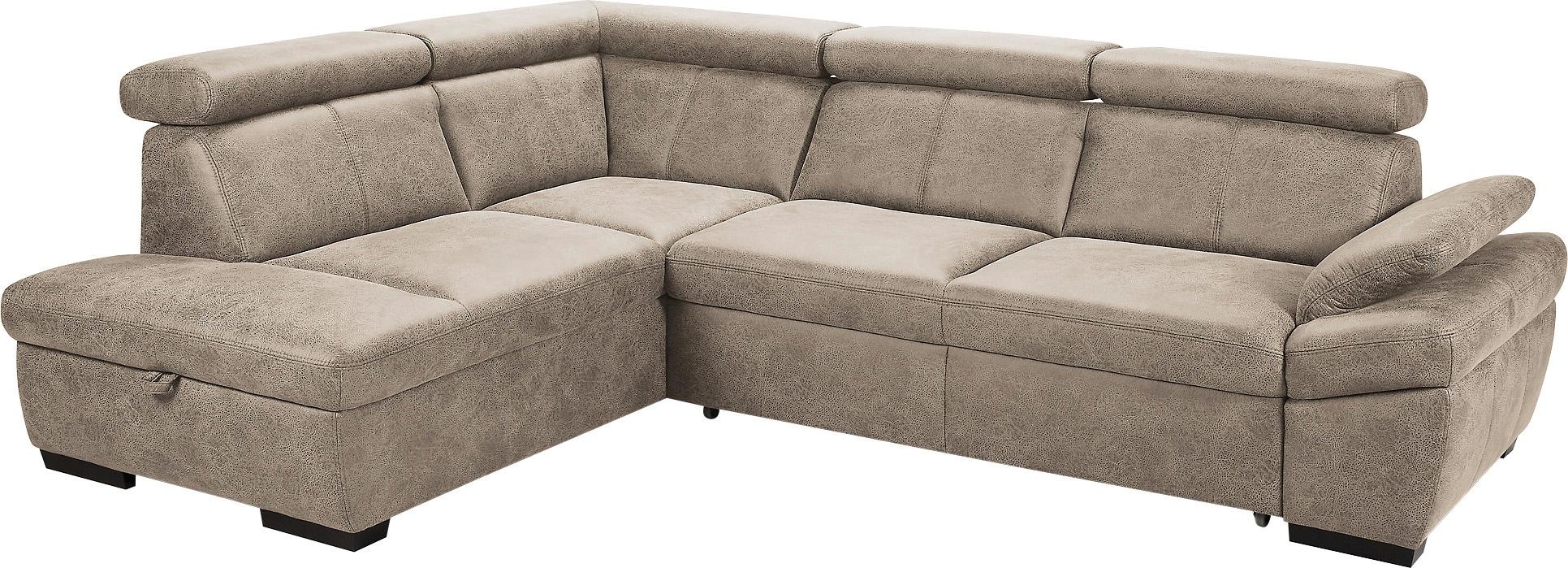 exxpo - sofa fashion Ecksofa »Salerno, Funktionssofa, hoher Sitzkomfort, Br günstig online kaufen