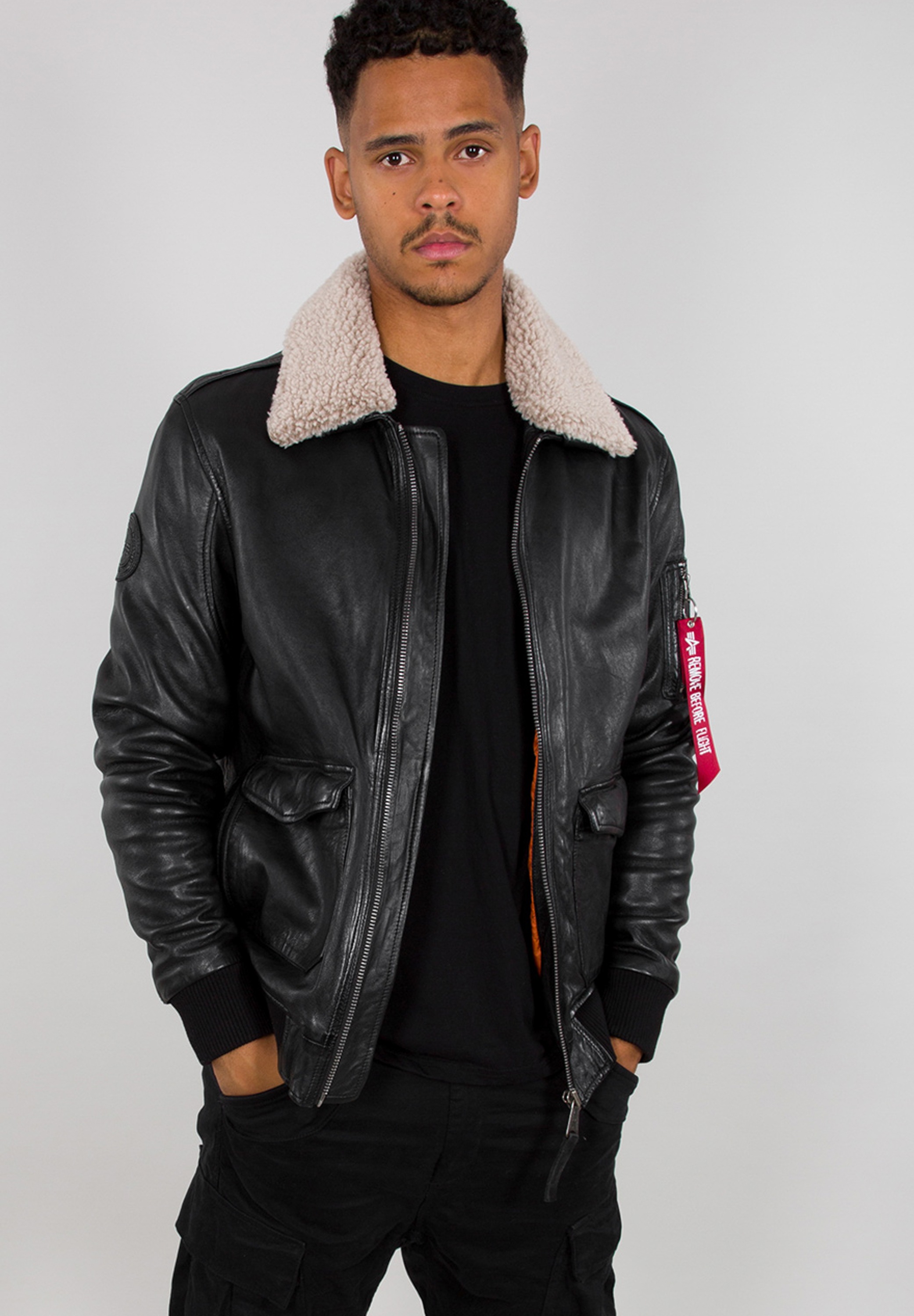 Alpha Industries Lederjacke »Alpha Industries Men - Leather & Vegan Jackets G1 Leather Jacket«