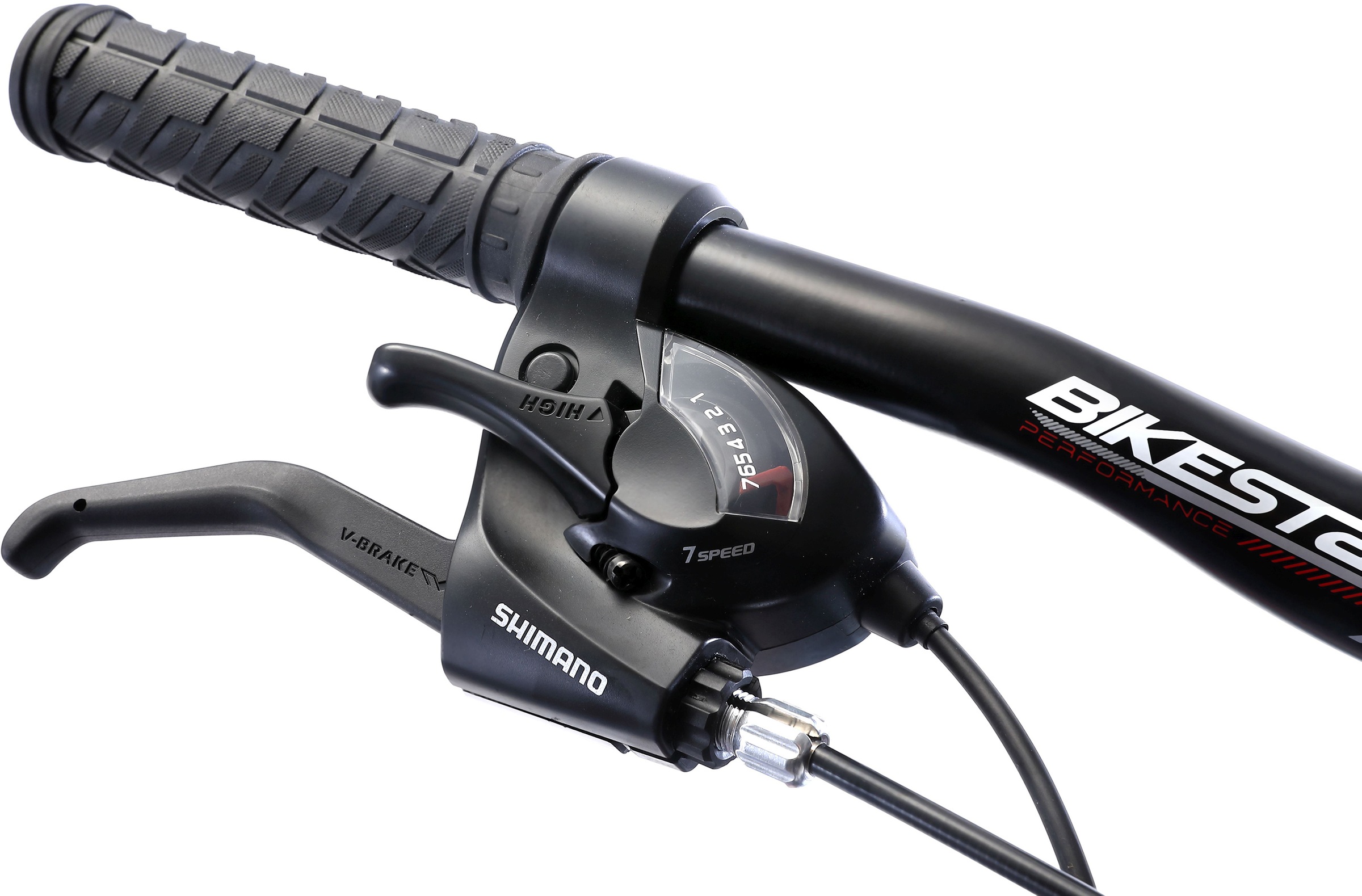 Bikestar Mountainbike, 21 Gang, Shimano, RD-TY300 Schaltwerk, Kettenschaltung, für Damen und Herren, Kettenschaltung