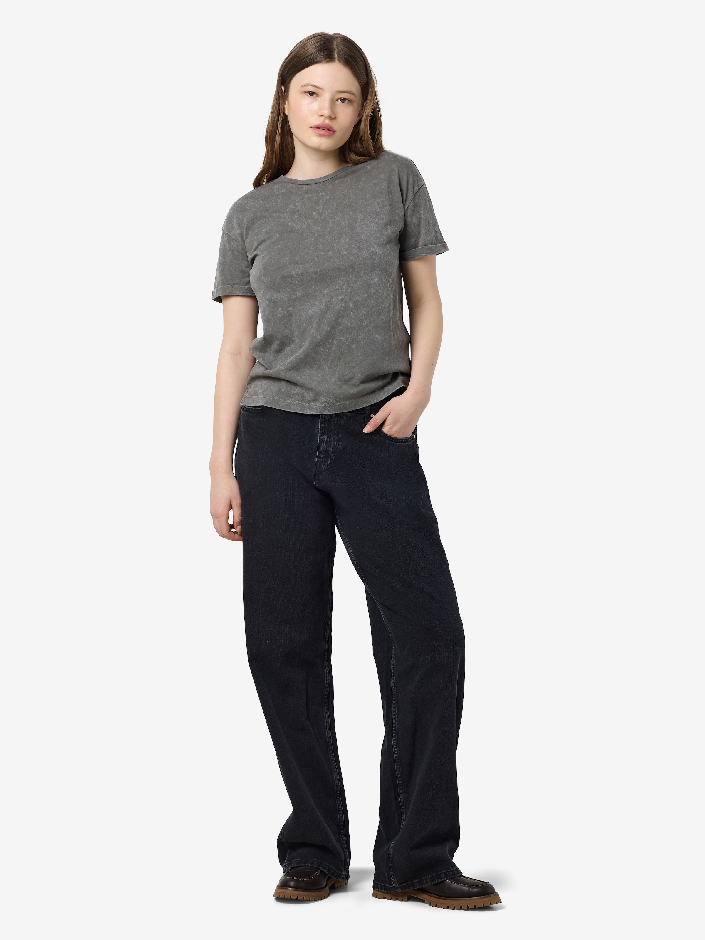 Noisy may Kurzarmshirt »NMBRANDY WASHED S/S TOP JRS NOOS«