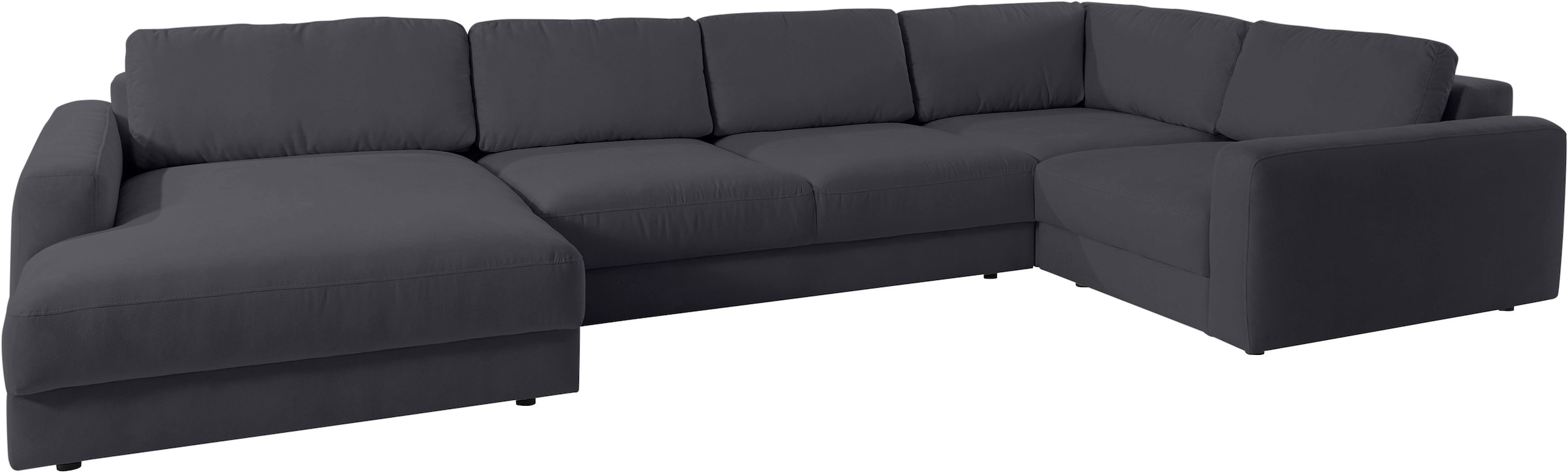 Places of Style Wohnlandschaft »Bloomfield, Mega Polsterprogramm, Breite 405cm, viel Platz, U-Form«, mit extra tiefer Sitzfläche, wahlweise mit Sitztiefenverstellung