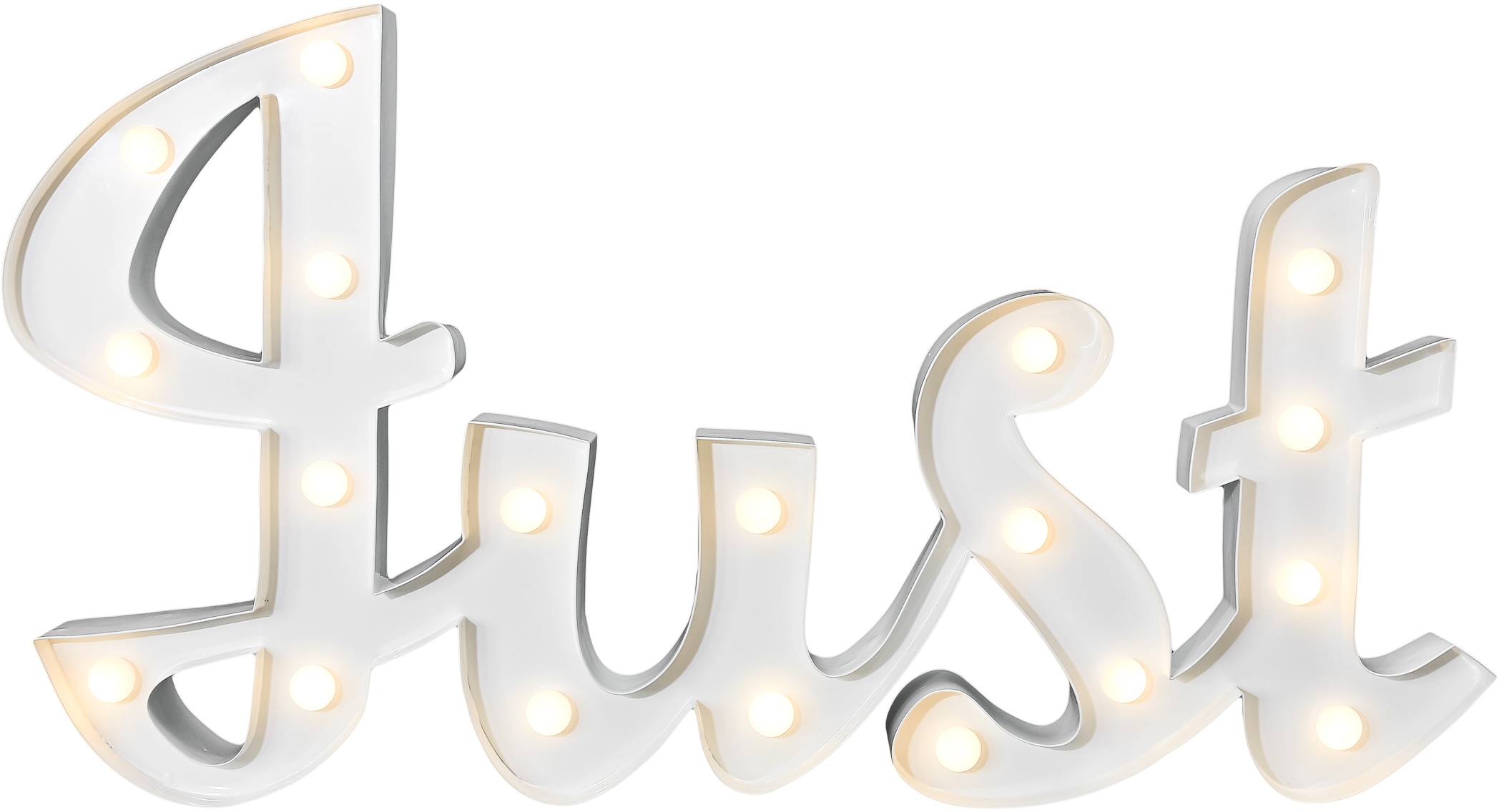 MARQUEE LIGHTS LED Dekolicht »Just«, 19 flammig-flammig, Wandlampe, Tischlampe  Just mit 19 festverbauten LEDs - 57x31cm auf Rechnung bestellen | Leuchtfiguren