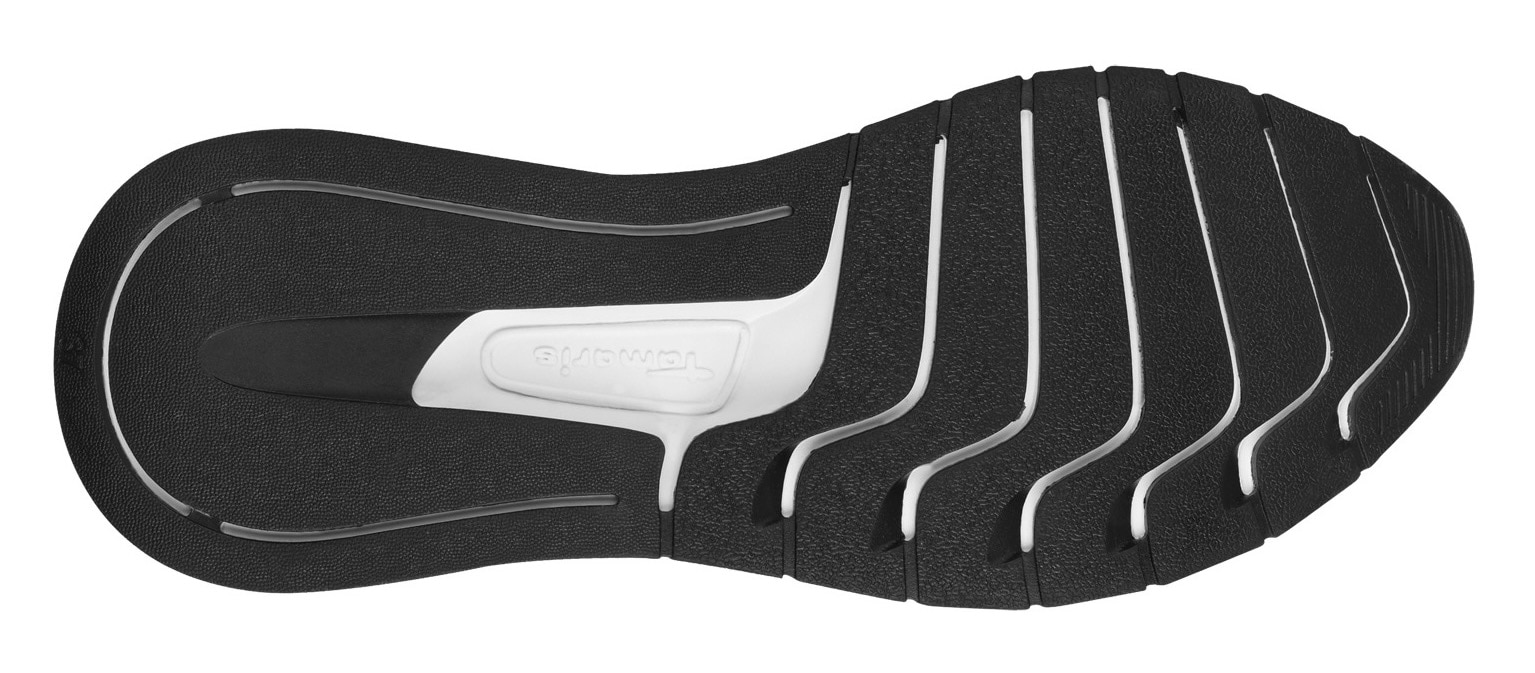Tamaris Slip-On Sneaker, Keilsneaker, Slipper, Freizeitschuh, Halbschuh mit T-Logoschriftzug