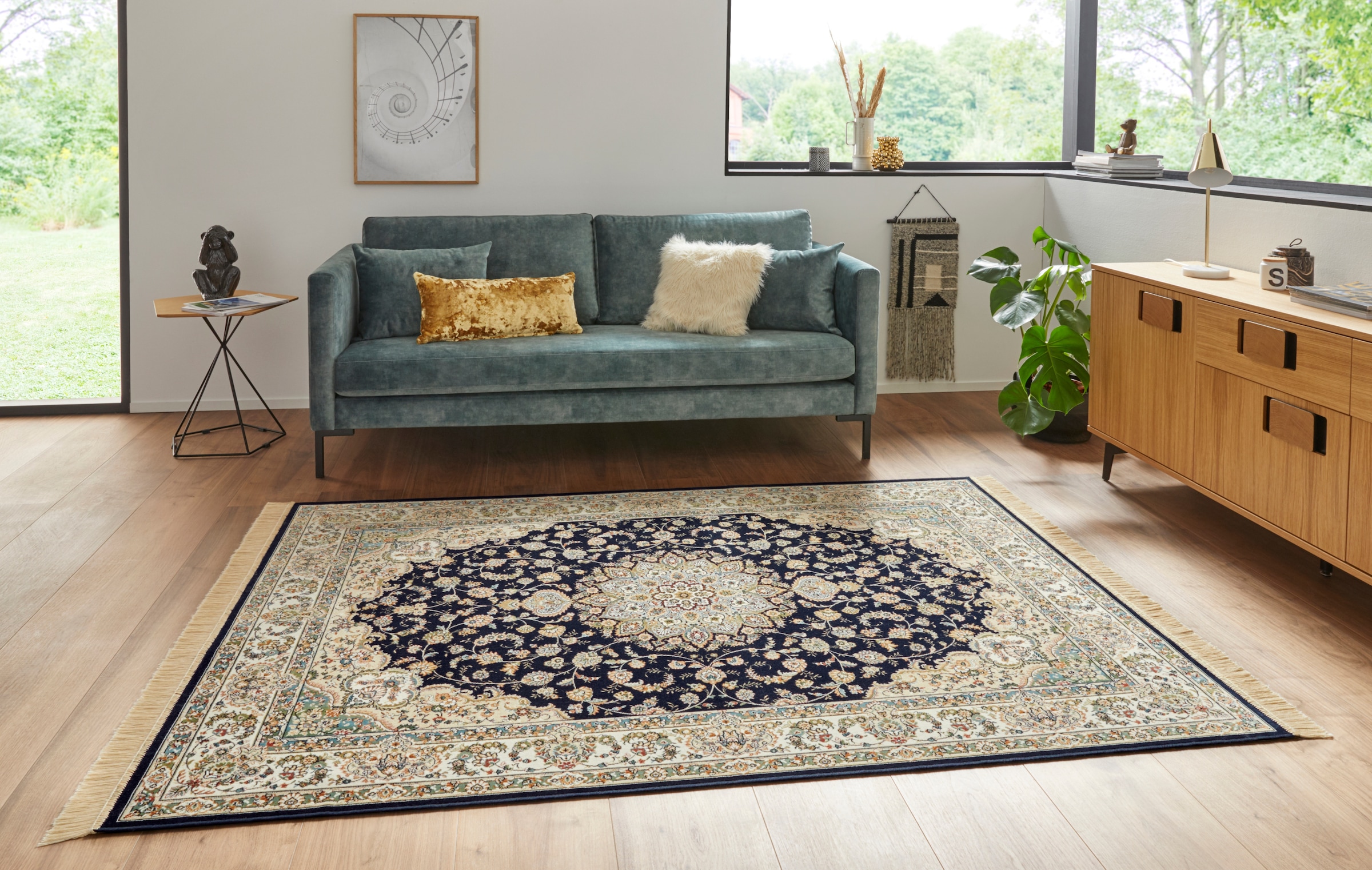 HANSE Home Teppich »Antik Nain«, rechteckig, 5 mm Höhe, Orientalisch mit Fr günstig online kaufen