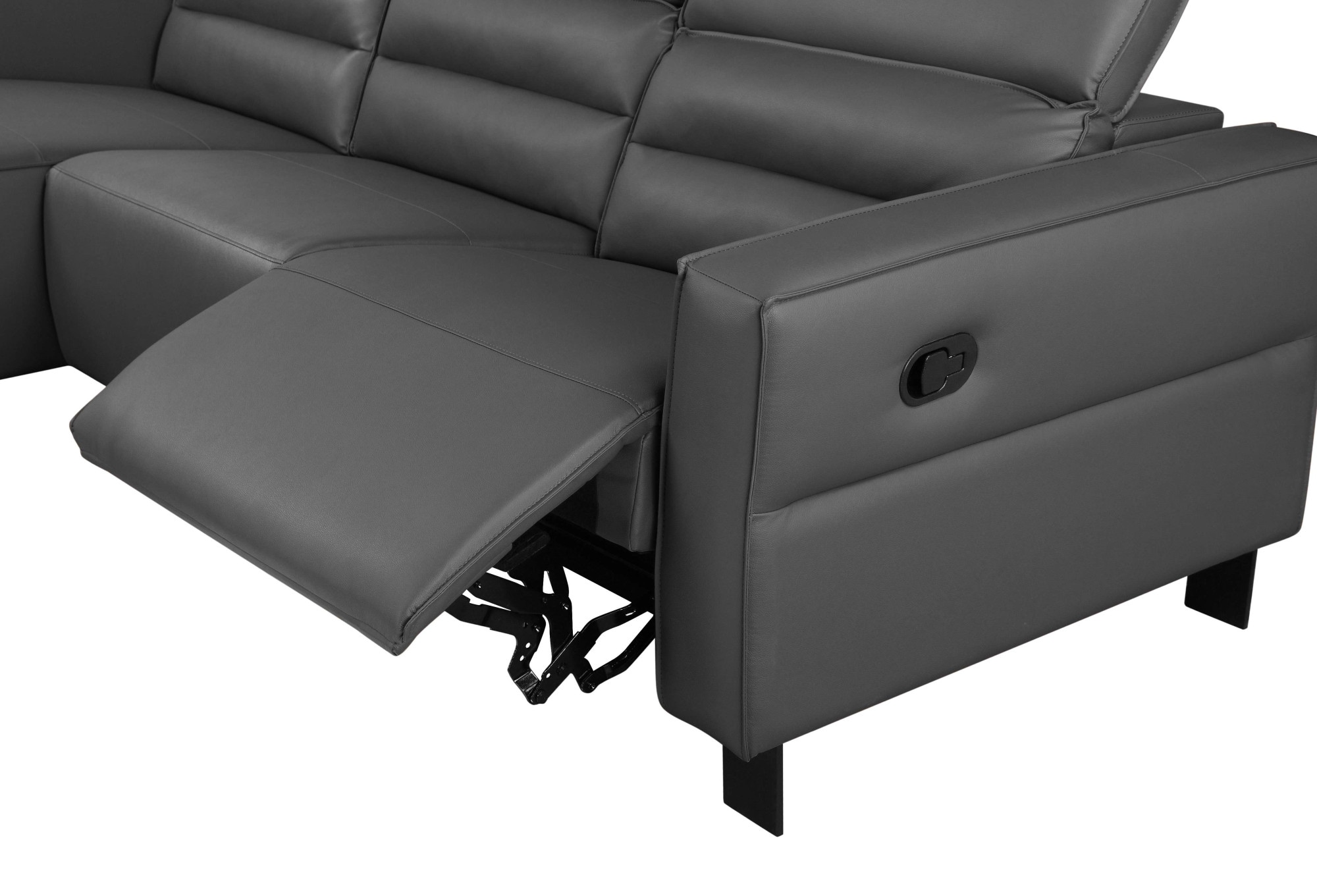 Places of Style Ecksofa »Carpari, L-Form, 263 cm, manuelle o. elektrische Relaxfunktion,«, USB A/C und Kopfteilverstellung