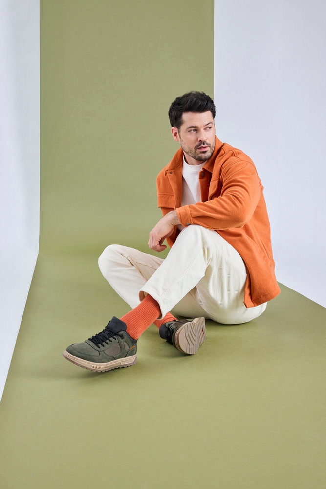 Rieker Sneaker, Schnürschuh, Halbschuh, Outdoorschuh mit gepolstertem Schaftrand