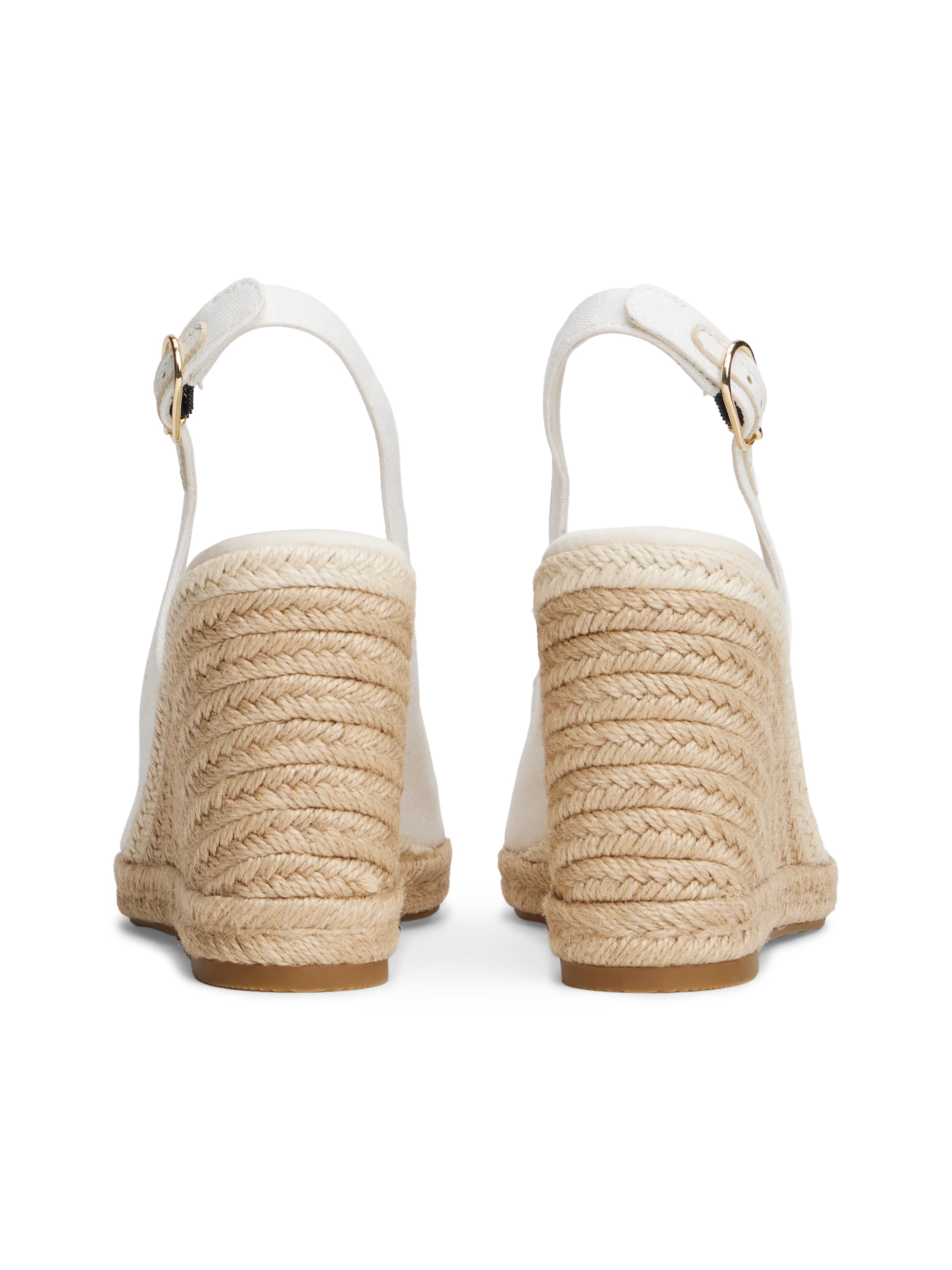 Tommy Hilfiger High-Heel-Sandalette »FLAG HIGH WEDGE ESPAD SLINGBACK«  Keilsandalette, Sommerschuh, verstellbarer Schnalle in schmaler Form