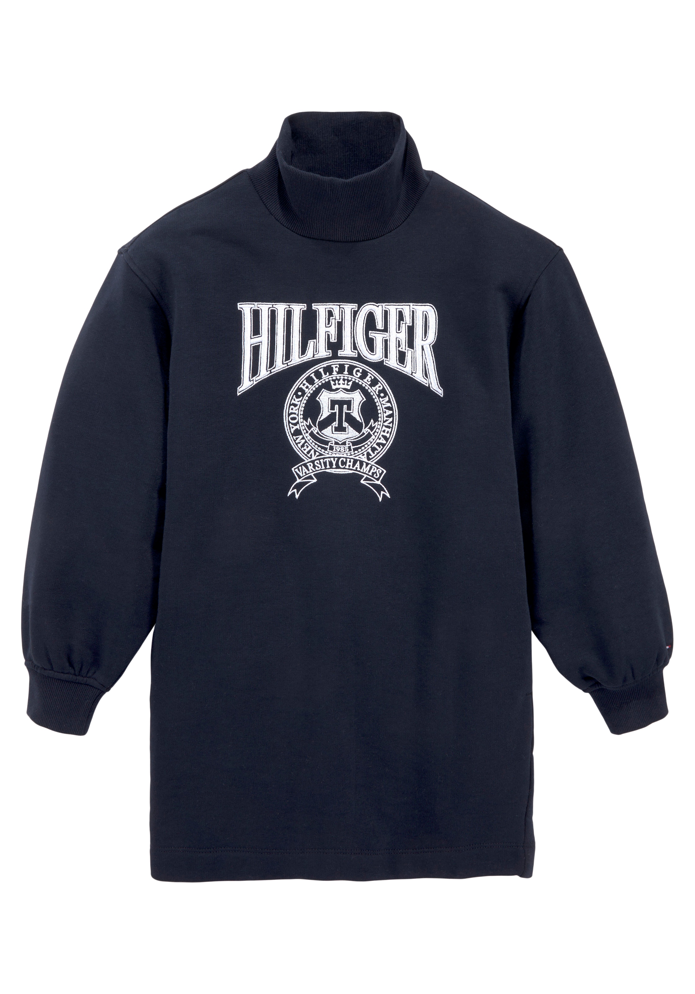 Sweatkleid »HILFIGER VARSITY MOCK NECK DRESS«, mit Tommy Hilfiger Markenlabel