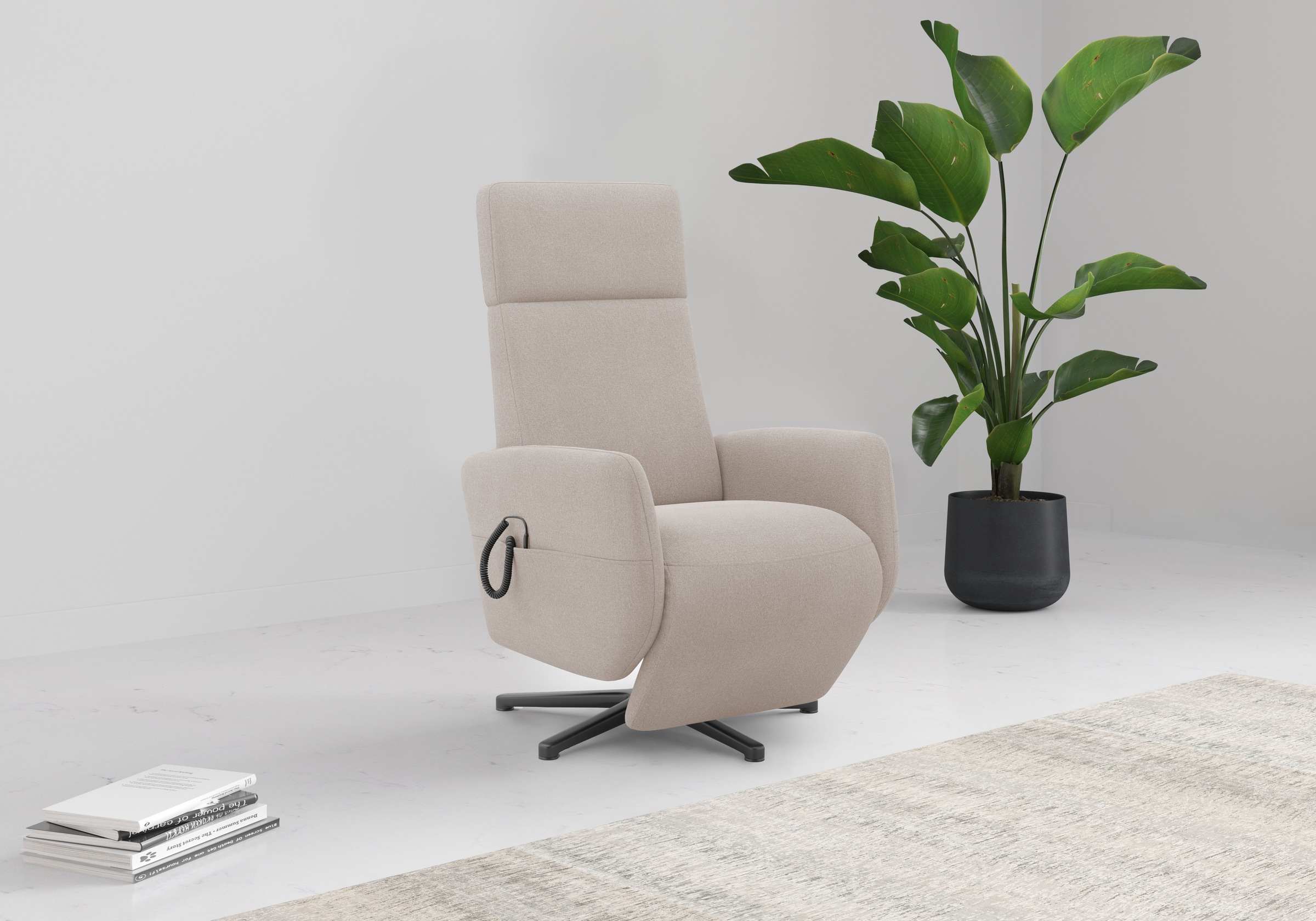 Home affaire TV-Sessel »Rochelle, inkl. Kopfteilverstellung & 360° Drehfunk günstig online kaufen