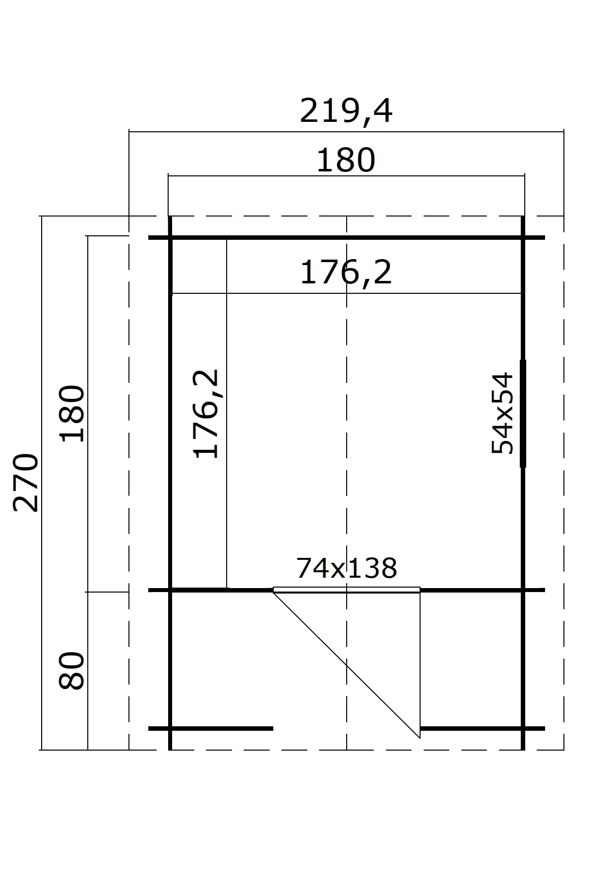 Nordic Holz Spielhaus »PINOCCHIO«, BxTxH: 219x270x188 cm