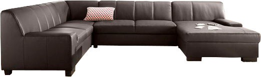 DOMO collection Wohnlandschaft »Norma Top, elegant und modern, flache Armle günstig online kaufen