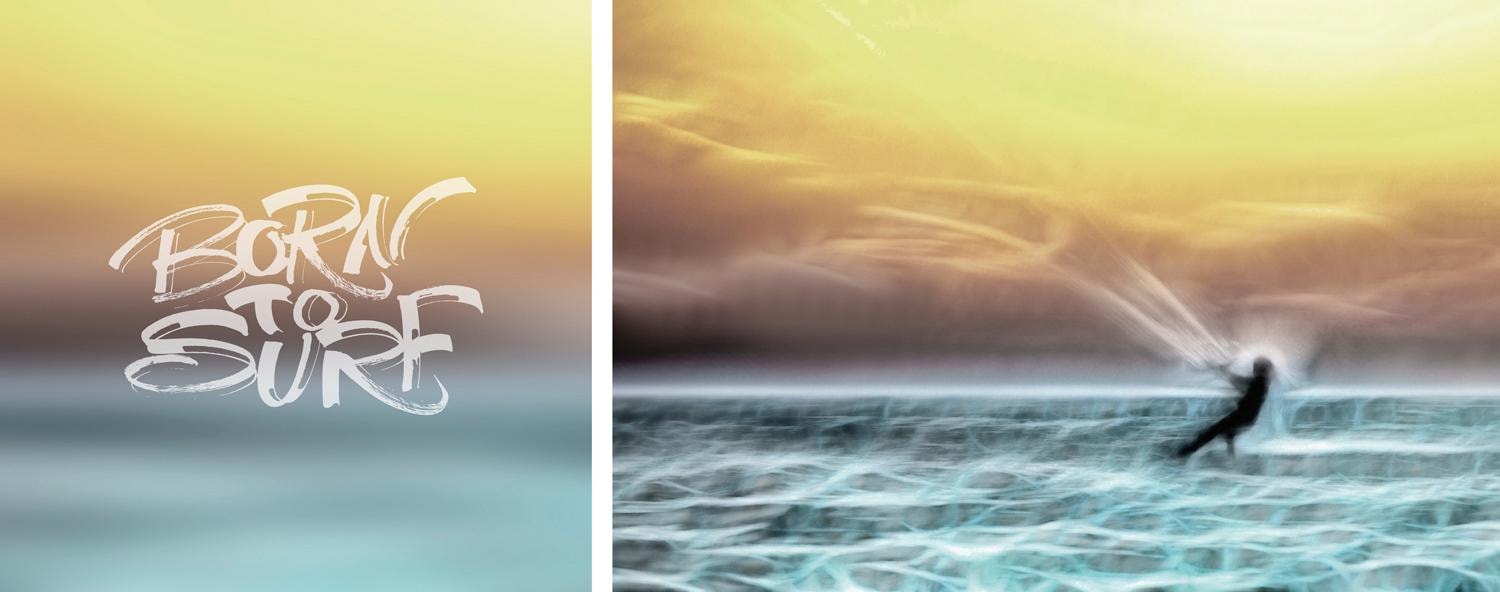 queence Leinwandbild »Born to Surf«, Meer-Meer Bilder-Kunst-Modern-Spa-Spa günstig online kaufen